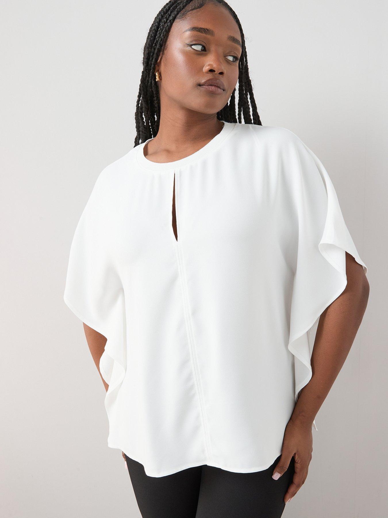 the-very-collection-curve-batwing-sleeve-blouse-ivory