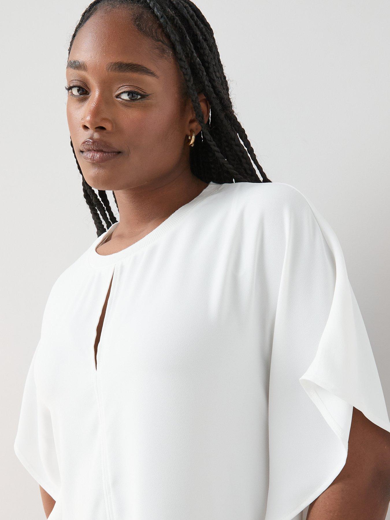 the-very-collection-curve-batwing-sleeve-blouseoutfit