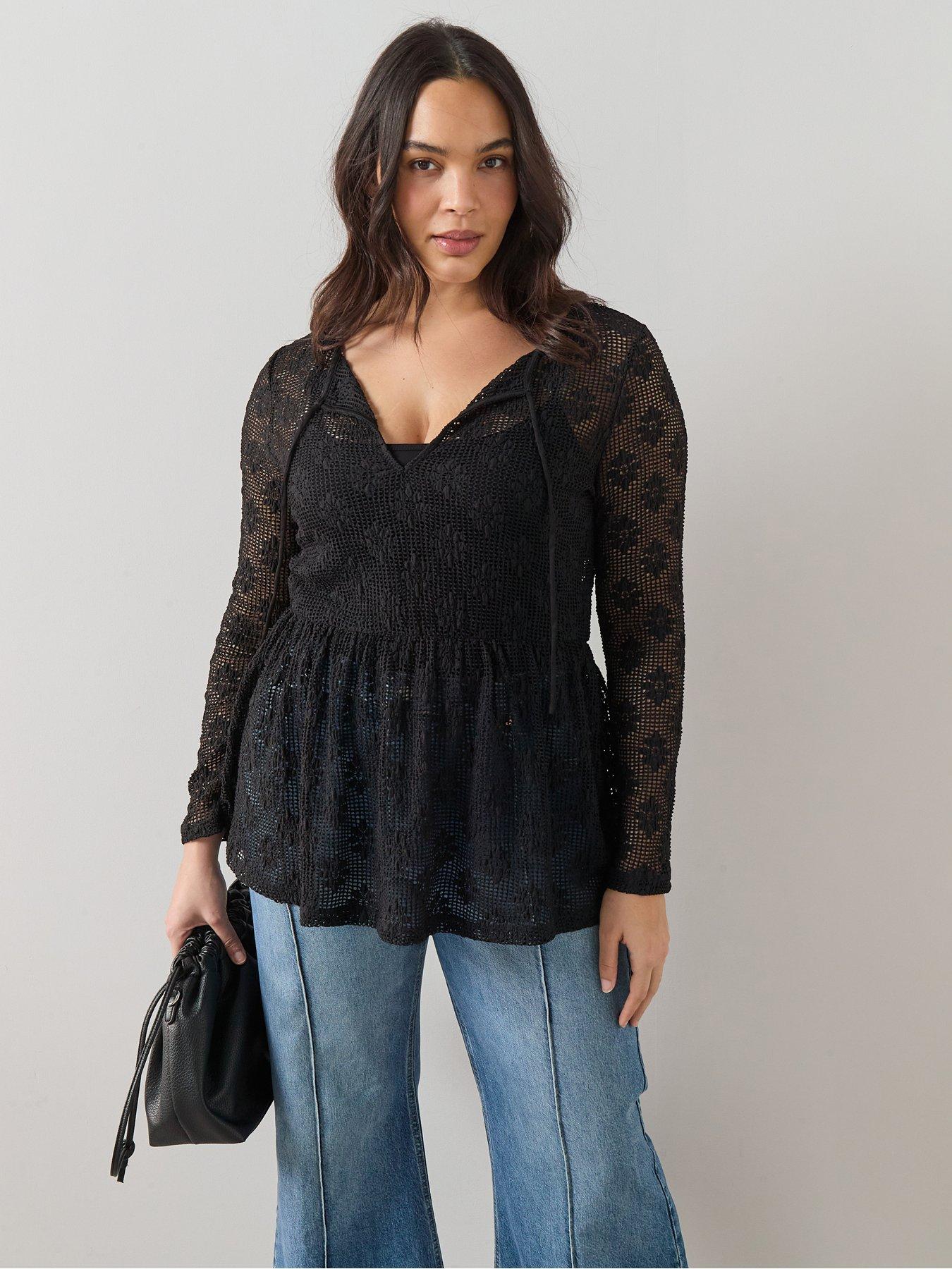 the-very-collection-curve-stretch-lace-top-blackfront