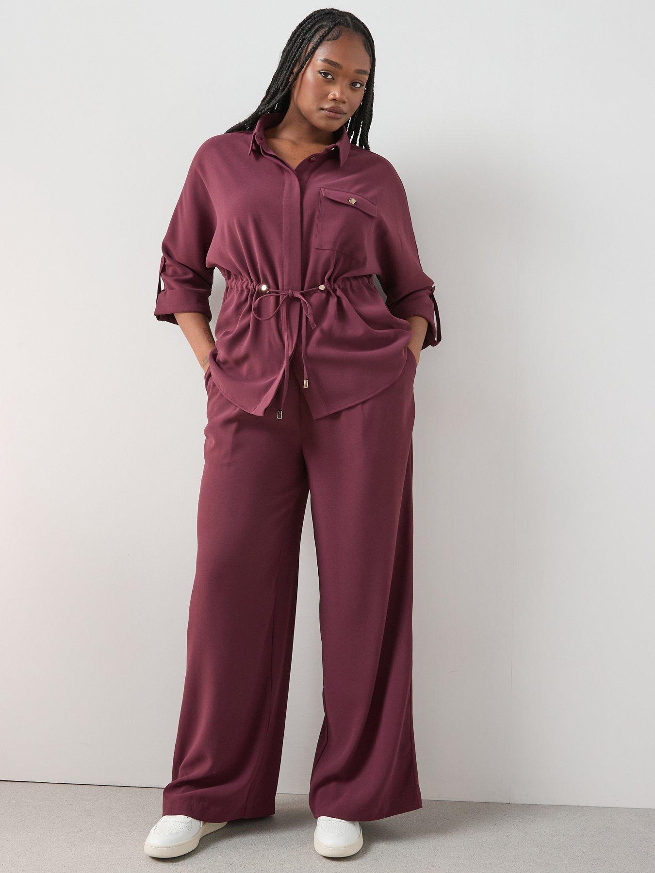 the-very-collection-curve-elasticated-waist-wide-leg-trouser-co-ord-purplefront