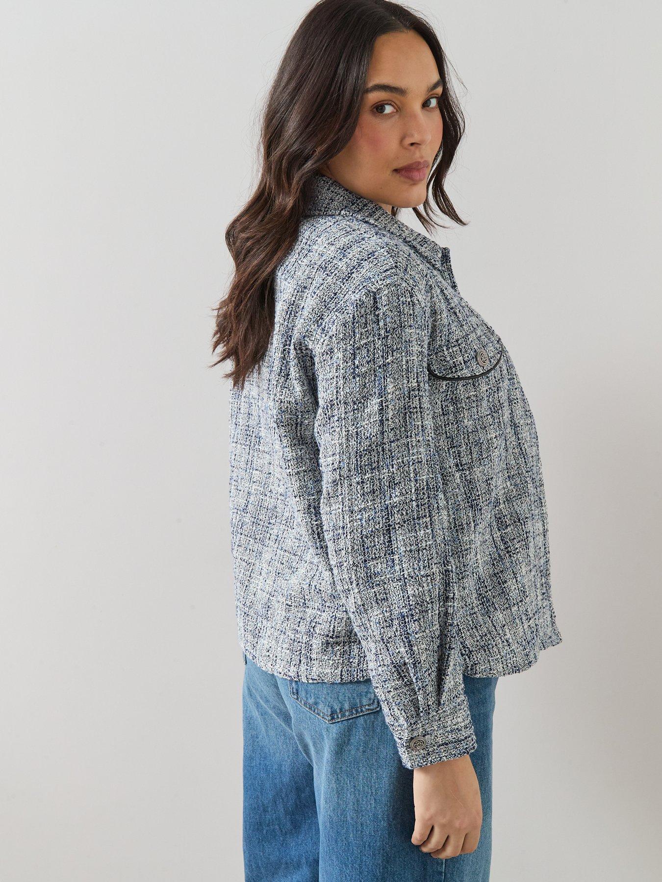 the-very-collection-curve-boucle-jacket-bluestillFront