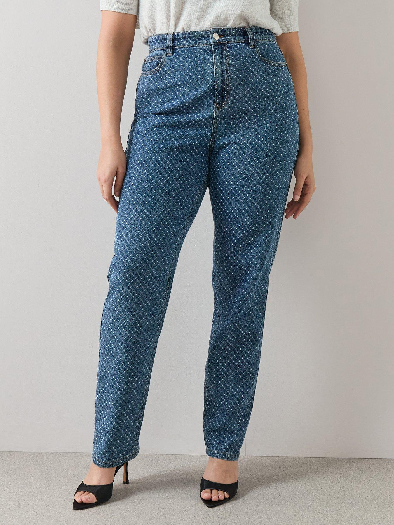 the-very-collection-curve-textured-striaght-leg-jeanfront