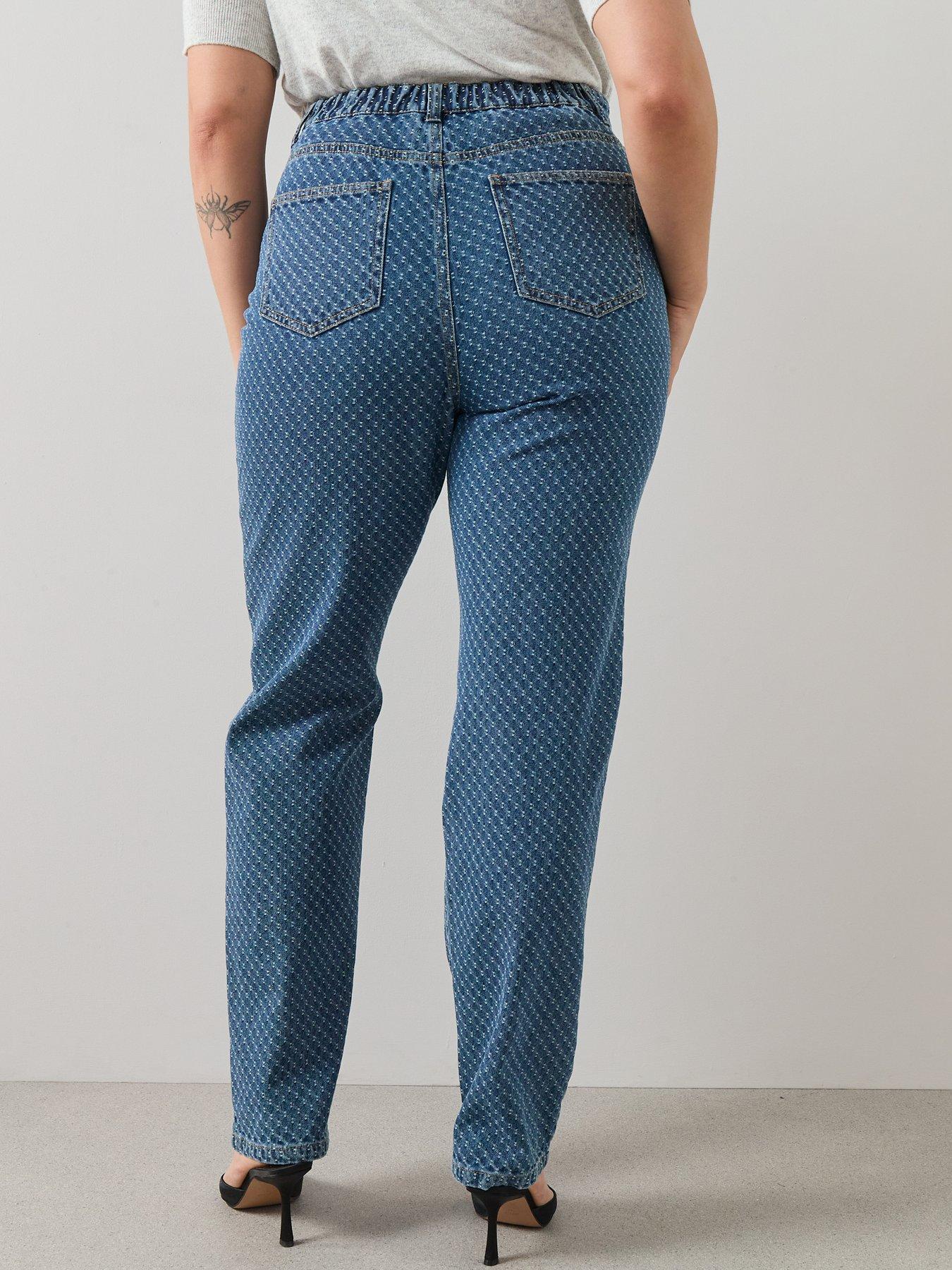the-very-collection-curve-textured-striaght-leg-jeanstillFront