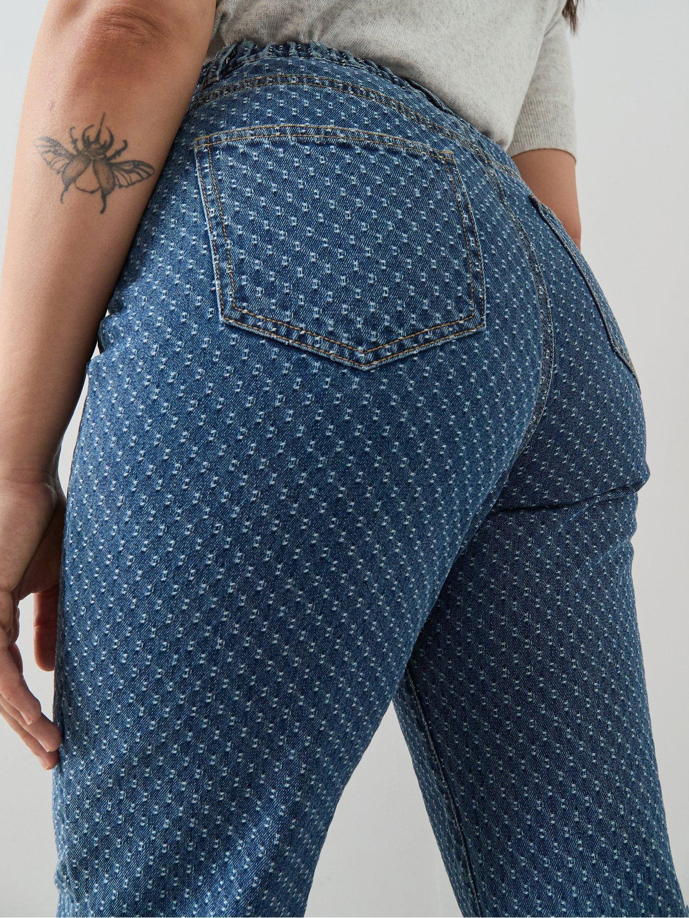 the-very-collection-curve-textured-striaght-leg-jeandetail