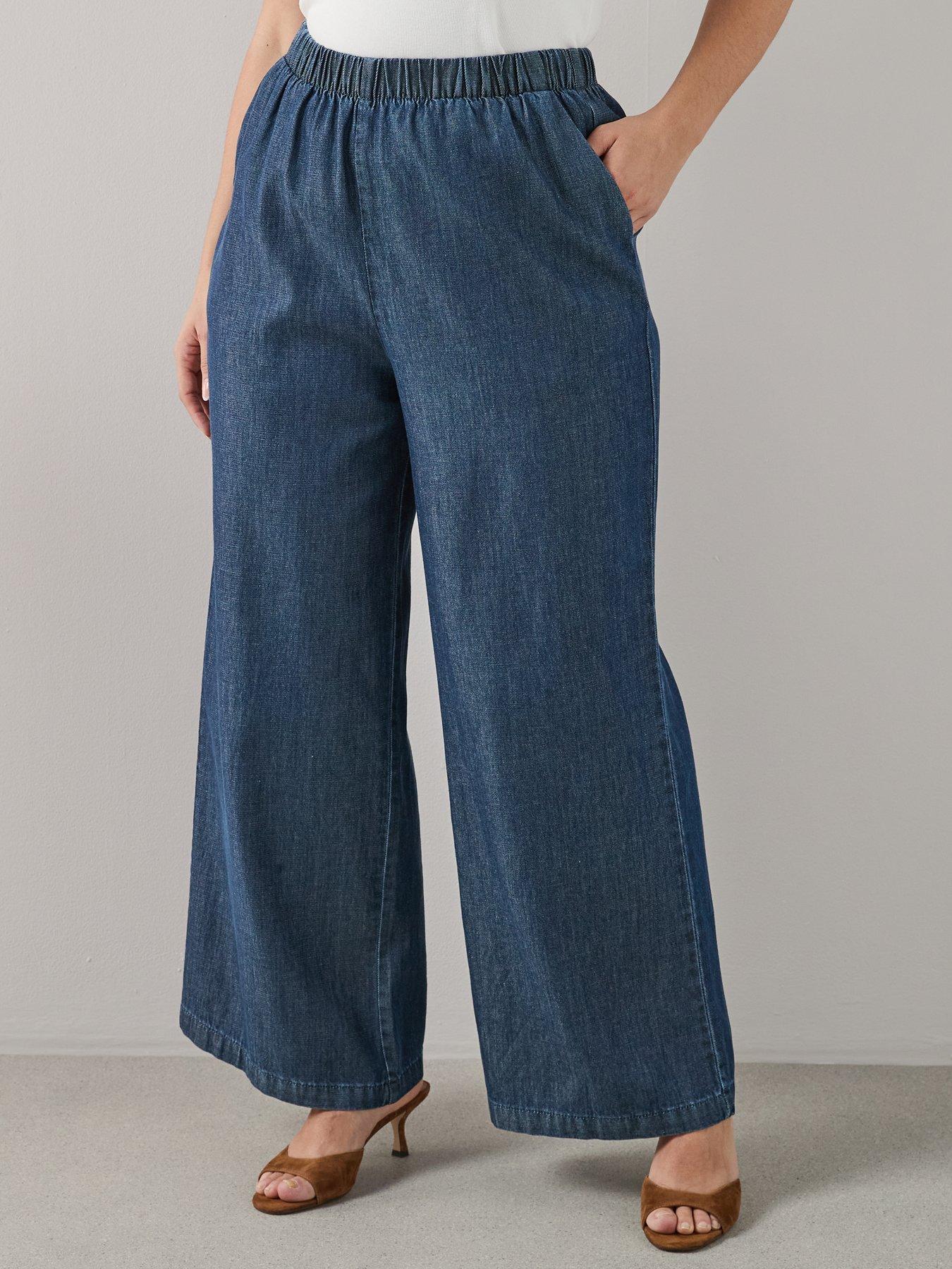 the-very-collection-curve-elasticated-waist-pull-on-wide-leg-jean-dark-washoutfit