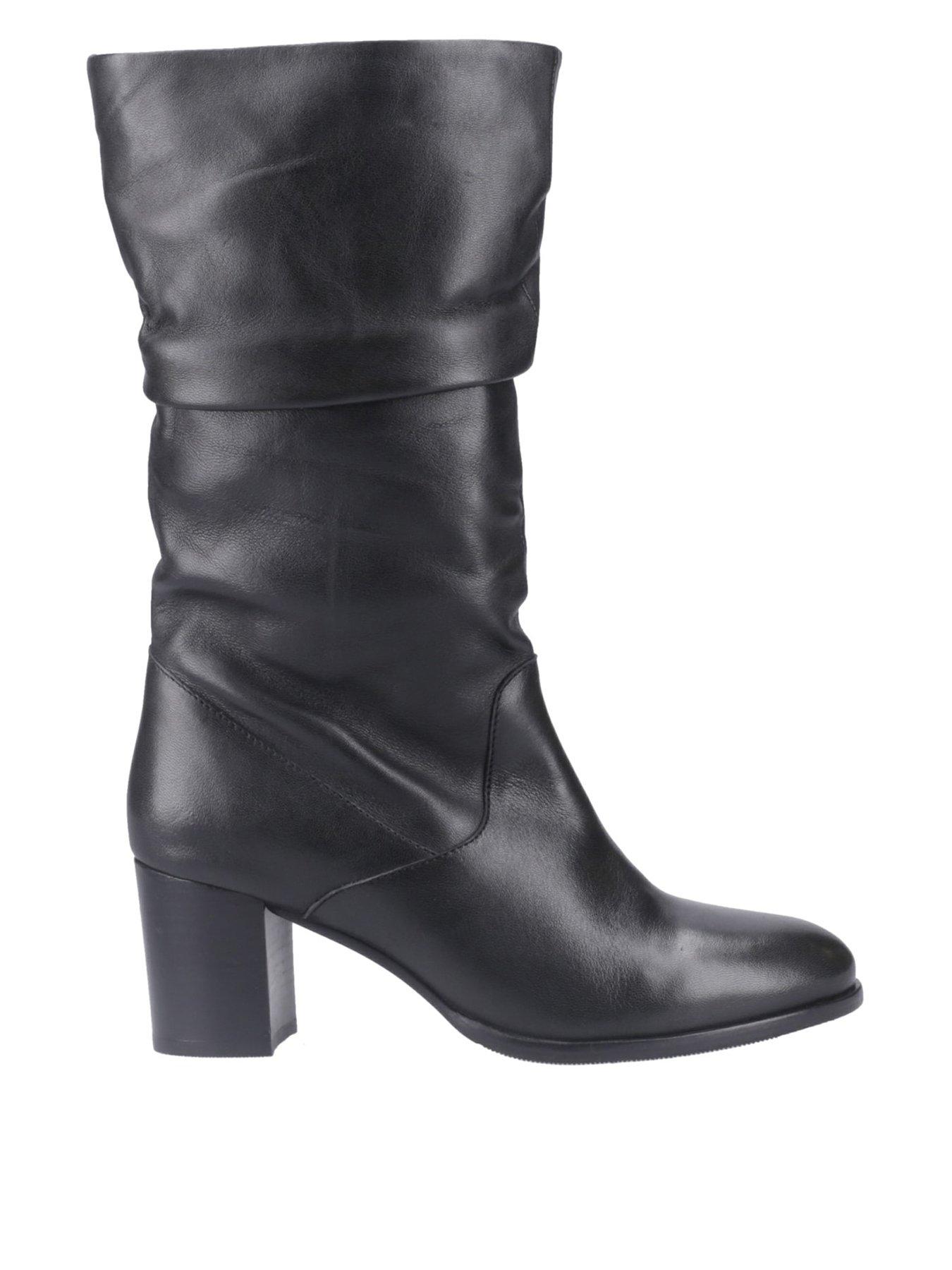 Hush Puppies Cosima Leather Ruched Boot