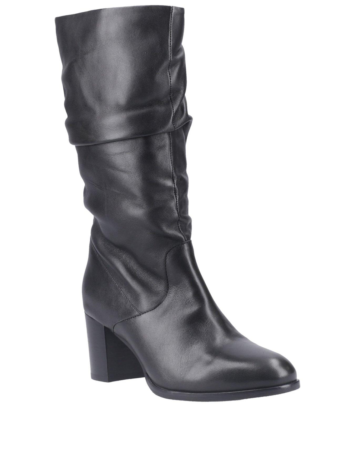 hush-puppies-cosima-leather-ruched-bootstillFront
