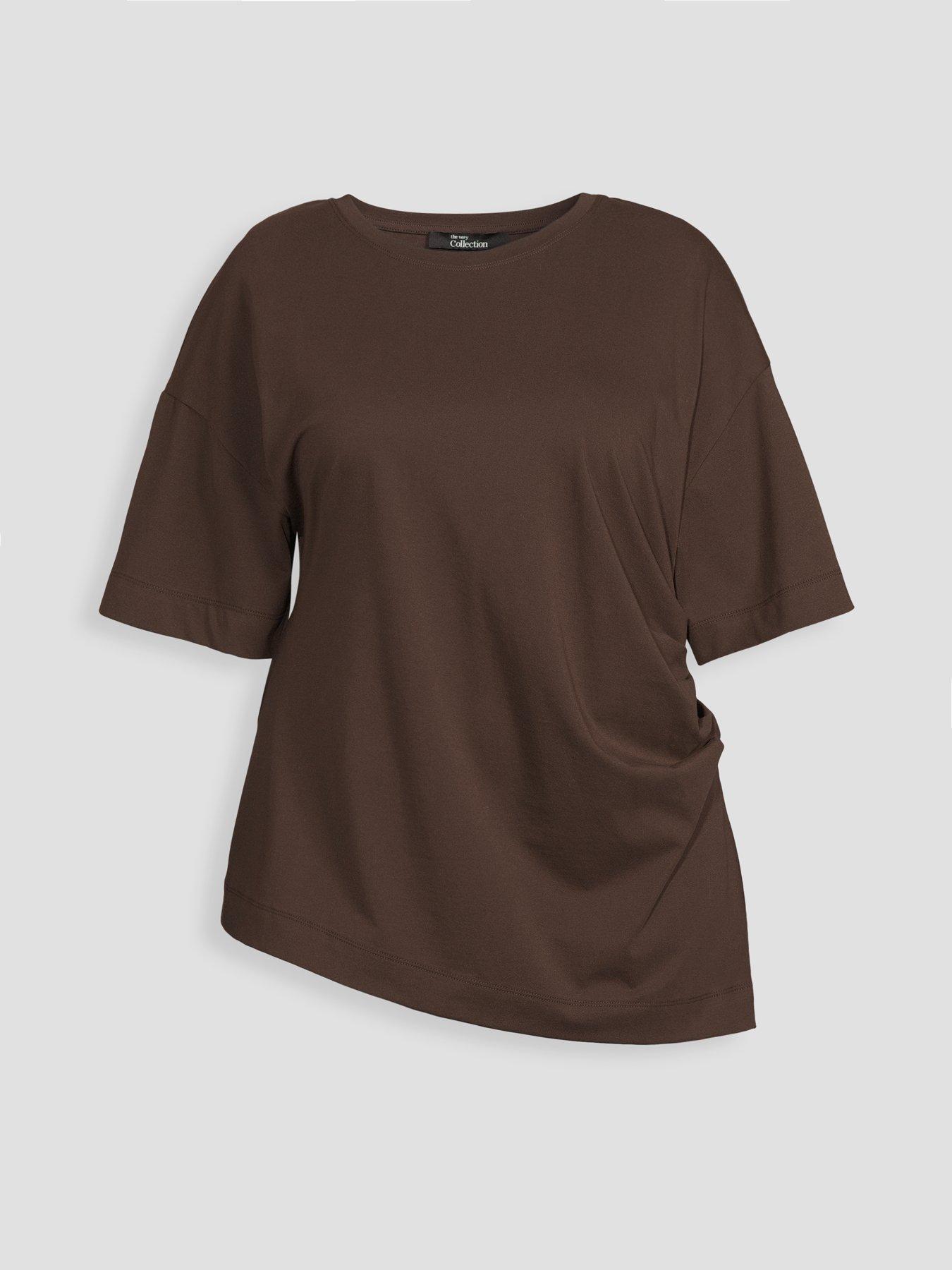 Image 7 of 7 of The Very Collection Curve Side Ruched T-shirt