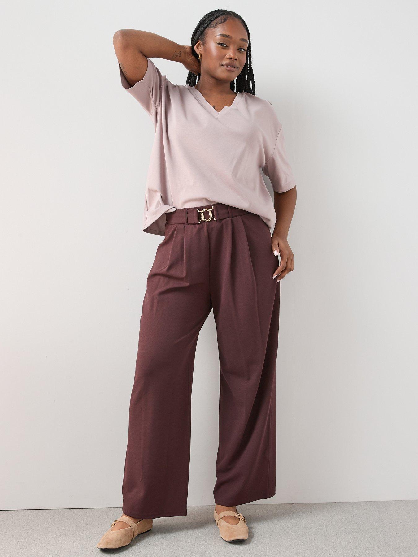 Image 3 of 6 of The Very Collection Curve V Neck Oversized T-shirt