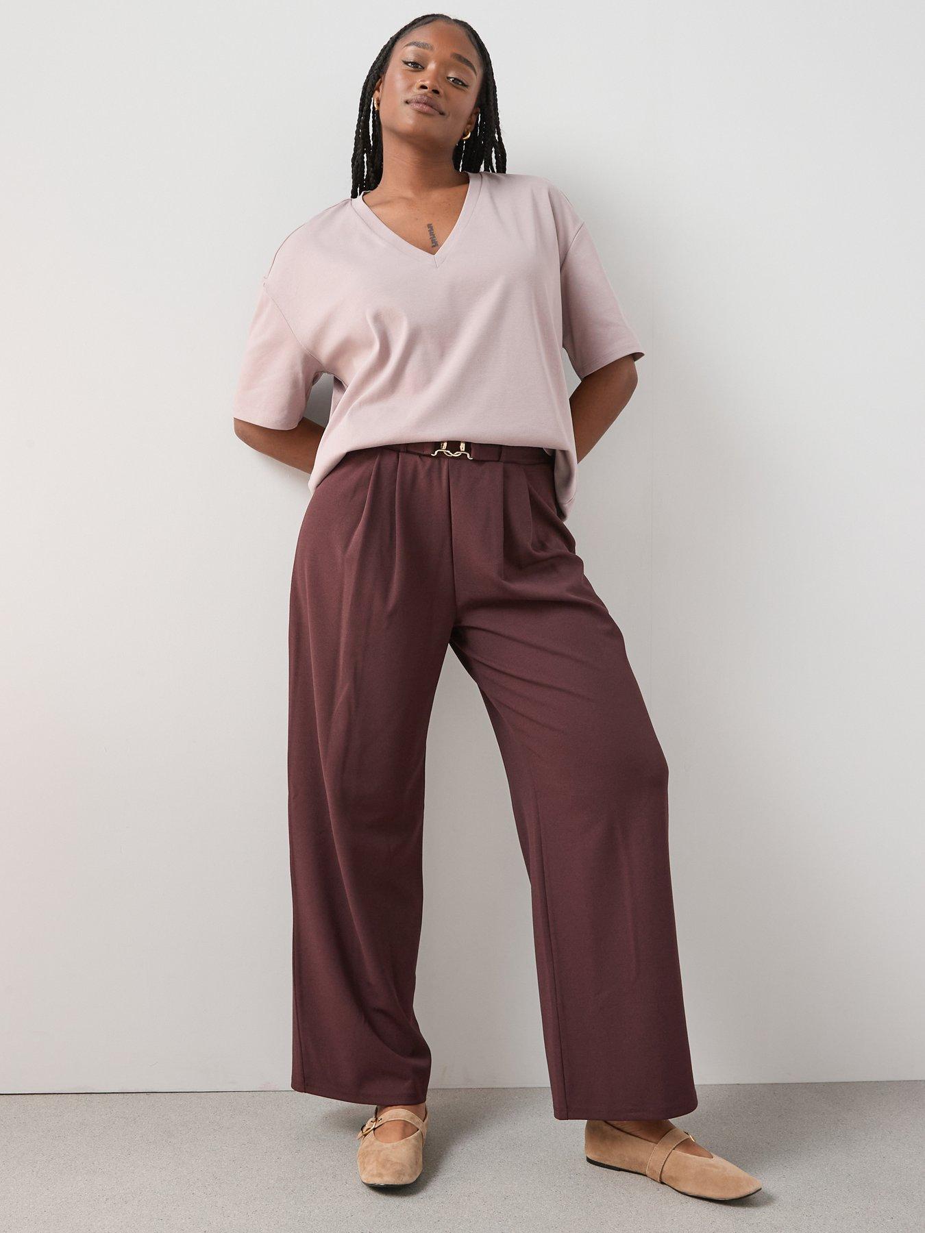 Image 6 of 6 of The Very Collection Curve V Neck Oversized T-shirt