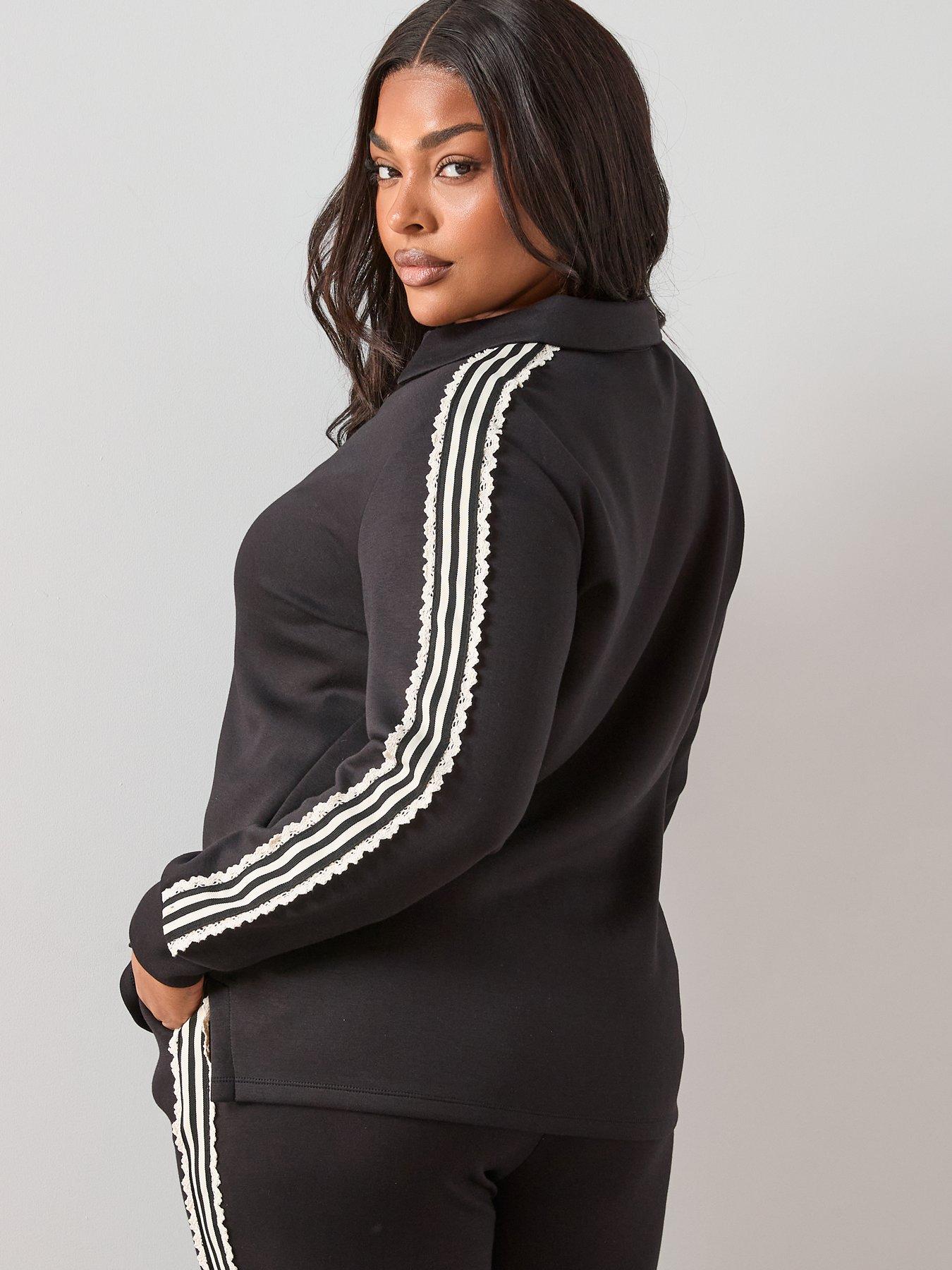 Image 2 of 7 of The Very Collection Curve Stripe Detail Sweat