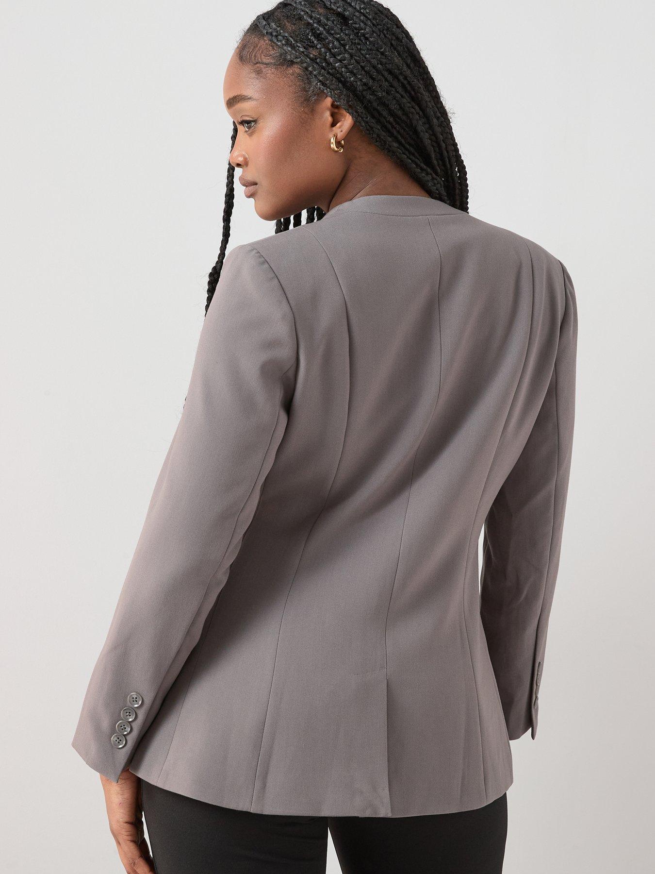 Image 2 of 6 of The Very Collection Curve Cinched Waist Blazer