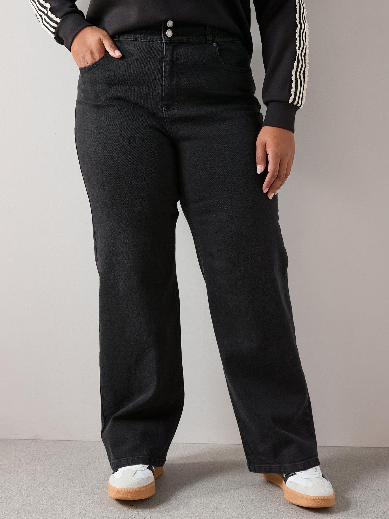 Image 1 of 7 of The Very Collection Curve Elasticated Wide Leg Jean