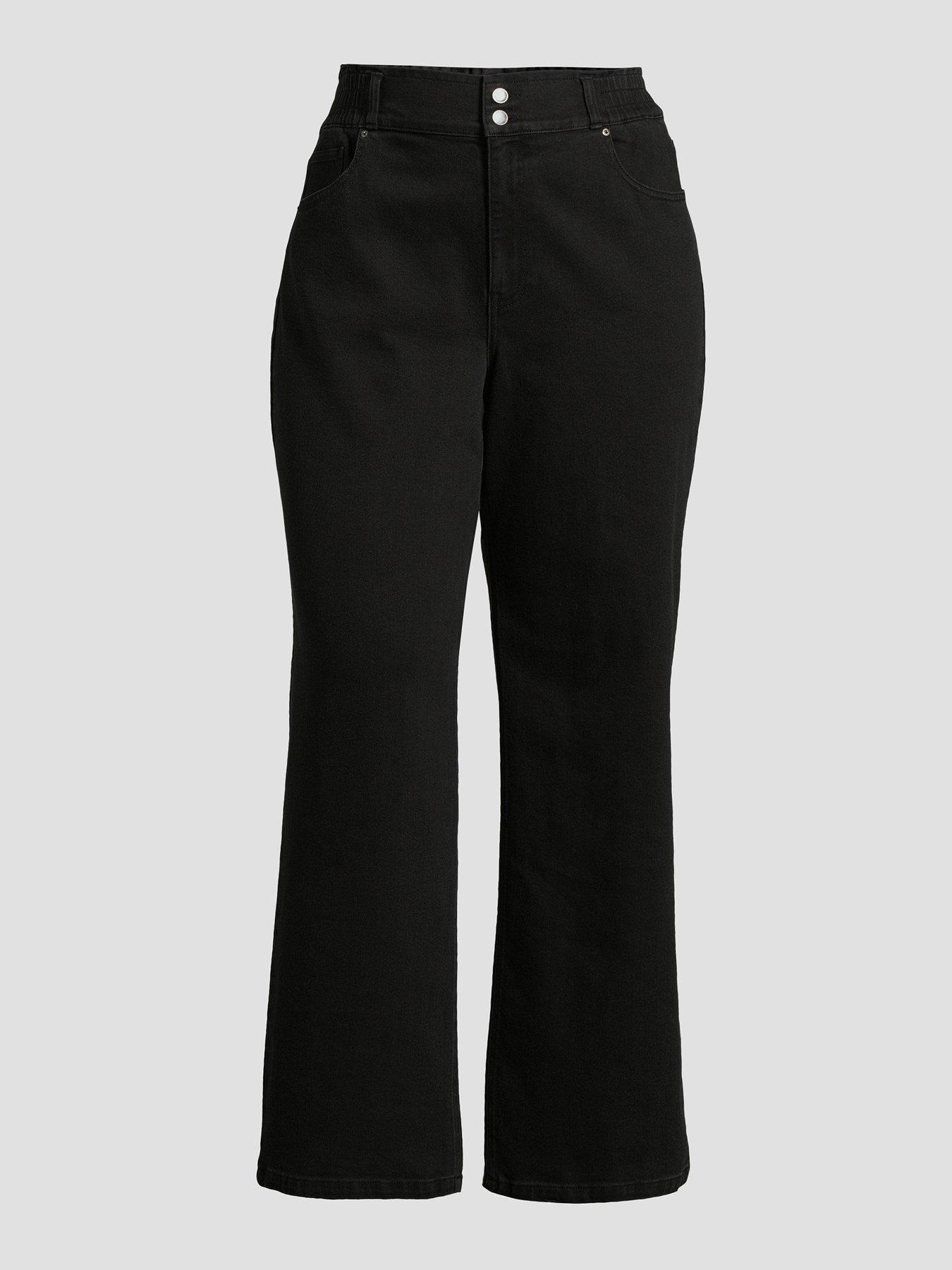 Image 7 of 7 of The Very Collection Curve Elasticated Wide Leg Jean