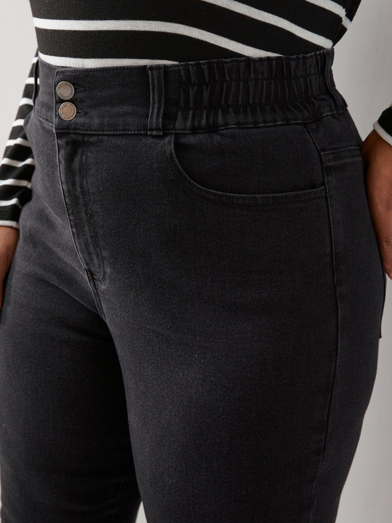 Image 6 of 7 of The Very Collection Curve Elasticated Waist Mom Jean