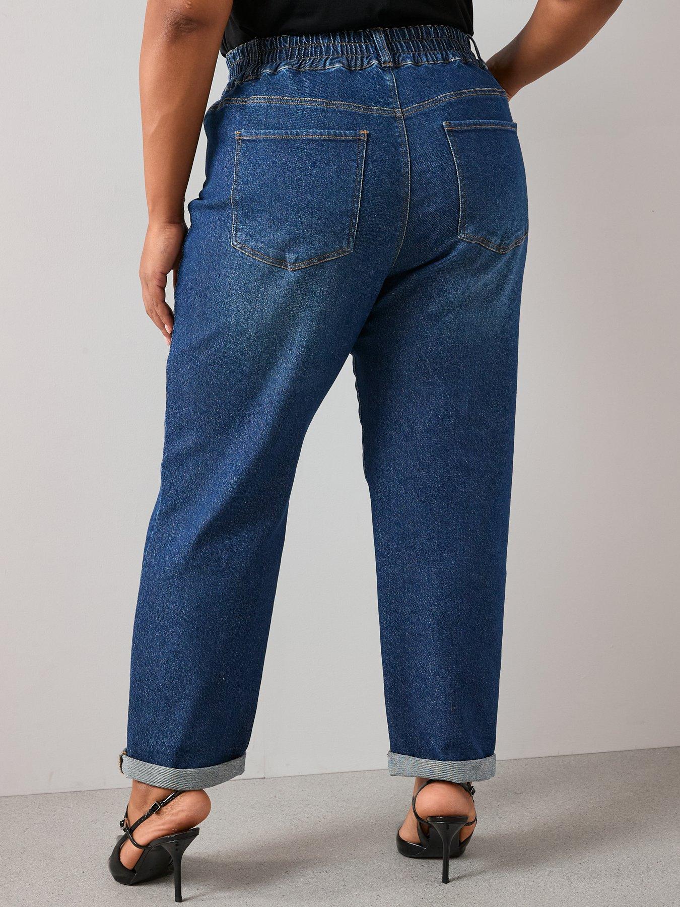 the-very-collection-curve-elasticated-waist-mom-jean-mid-washstillFront