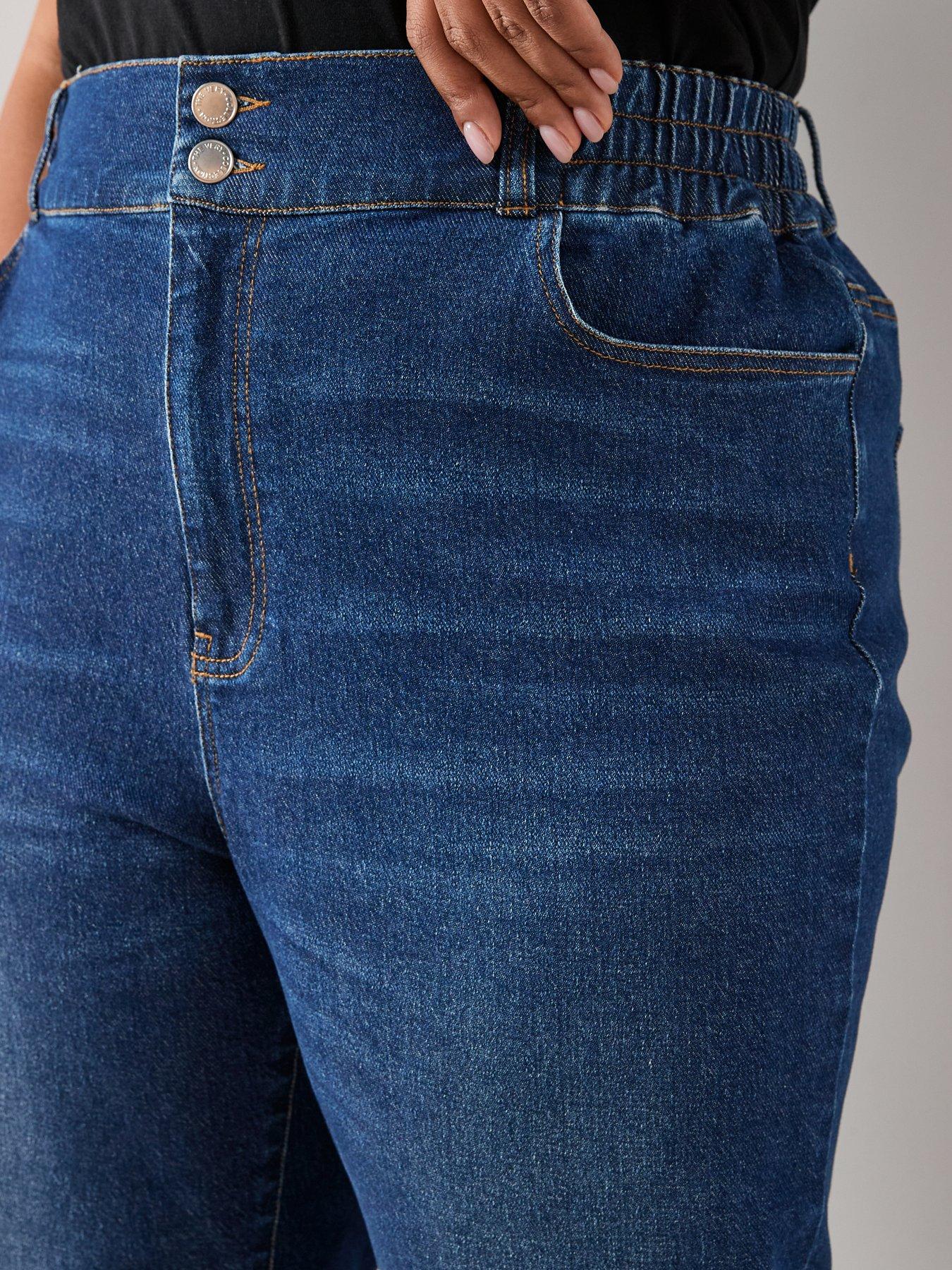 the-very-collection-curve-elasticated-waist-mom-jean-mid-washoutfit