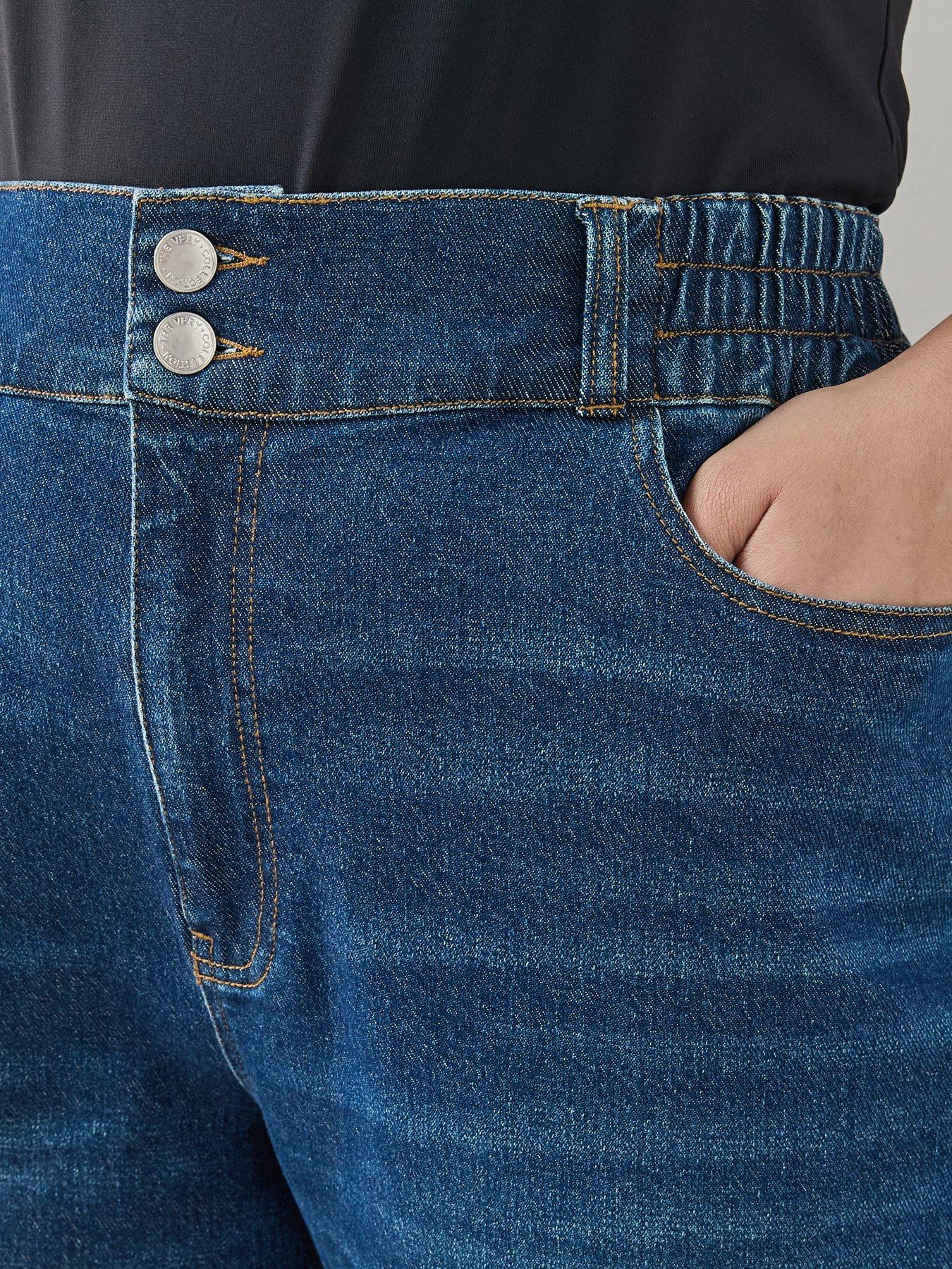 Image 5 of 7 of The Very Collection Curve Elasticated Waist Mom Jean