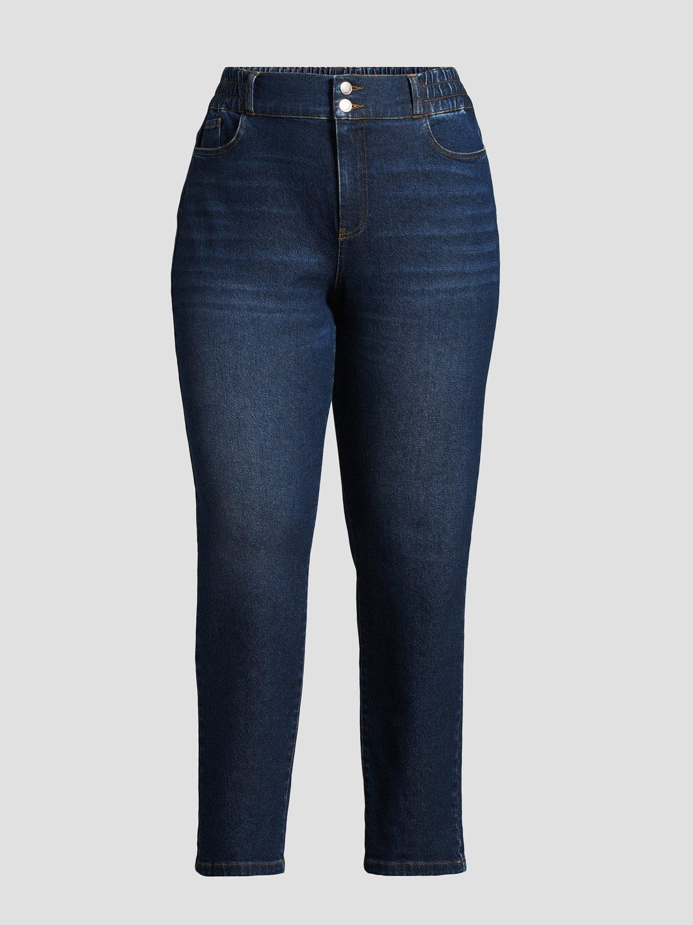 Image 7 of 7 of The Very Collection Curve Elasticated Waist Mom Jean