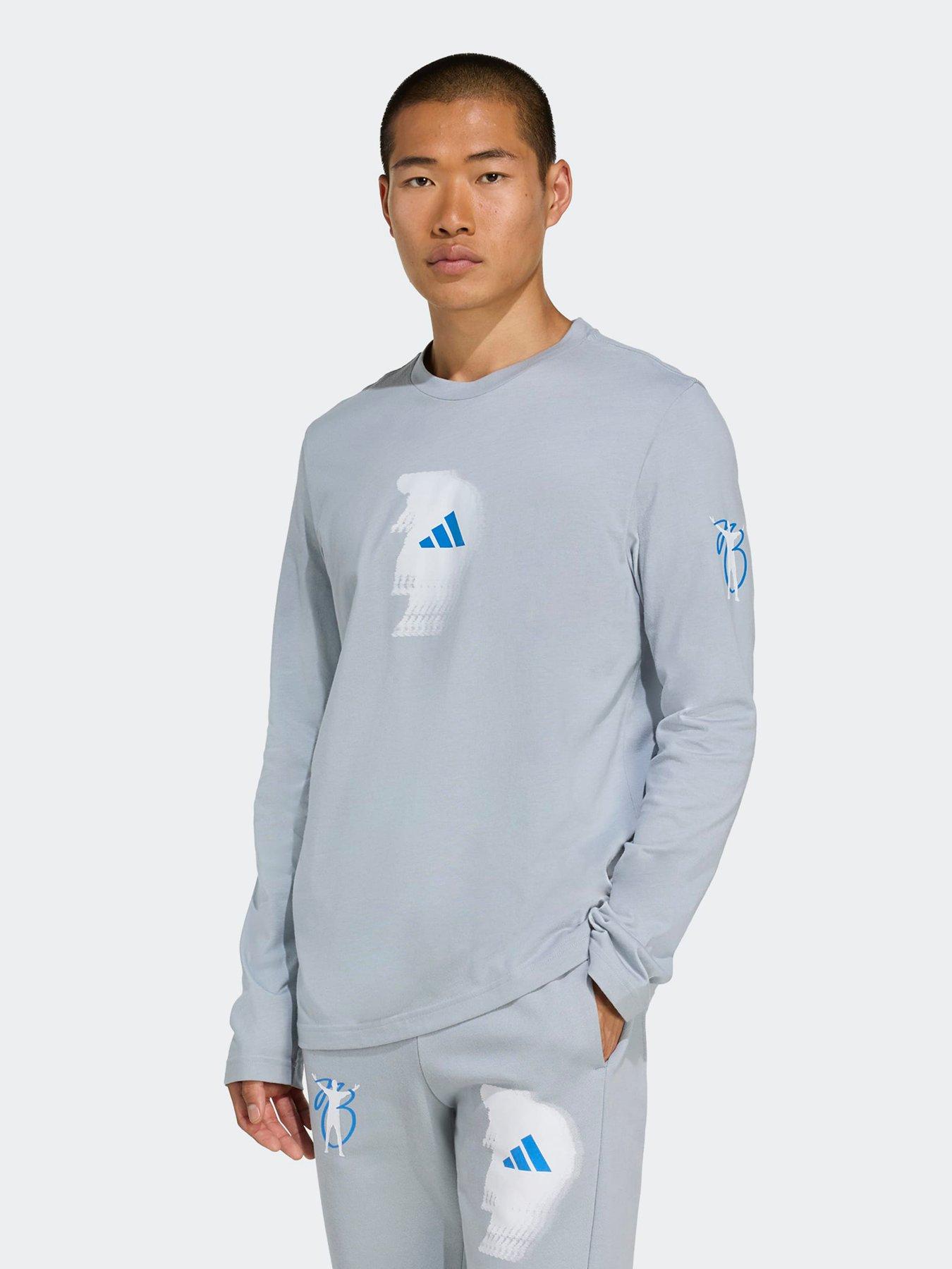 adidas Mens Jude Bellingham Long Sleeve T-Shirt - Grey