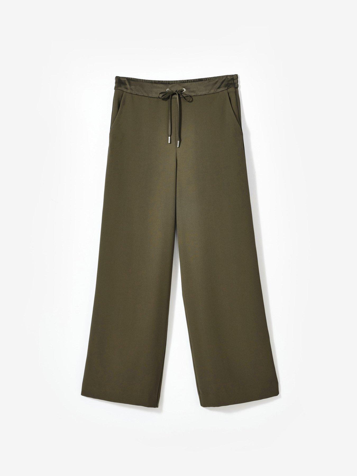 Image 5 of 6 of Mint Velvet Khaki Side Stripe Trouser - Green