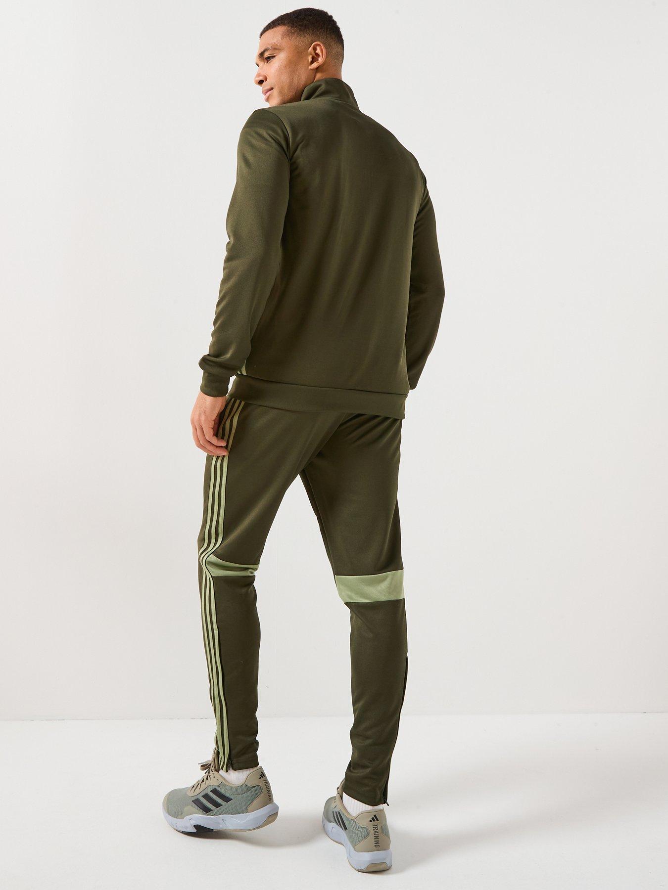 adidas-mens-tiro-essentials-tracksuit-greenstillFront