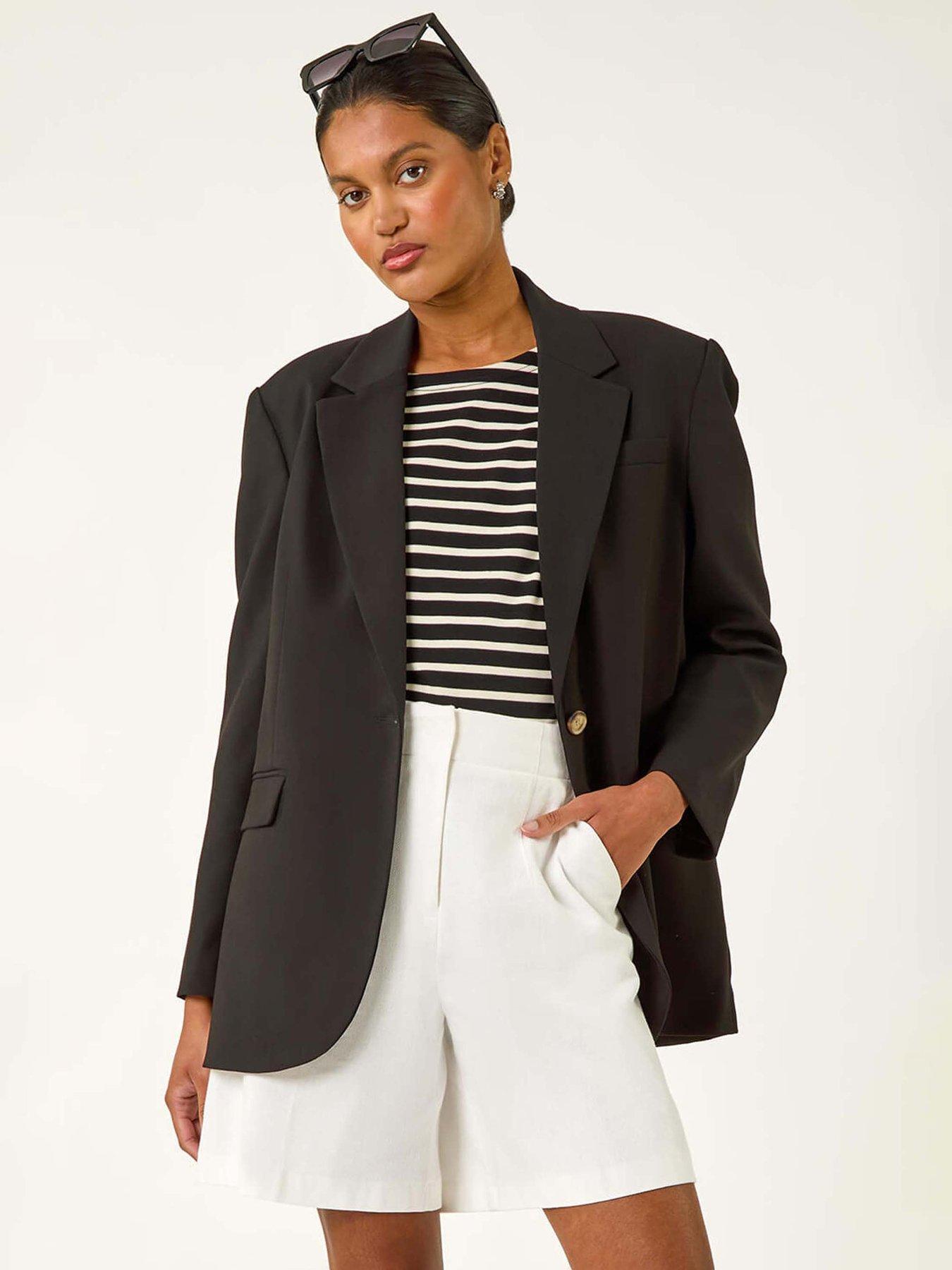 roman-single-breasted-smart-blazer-blackfront