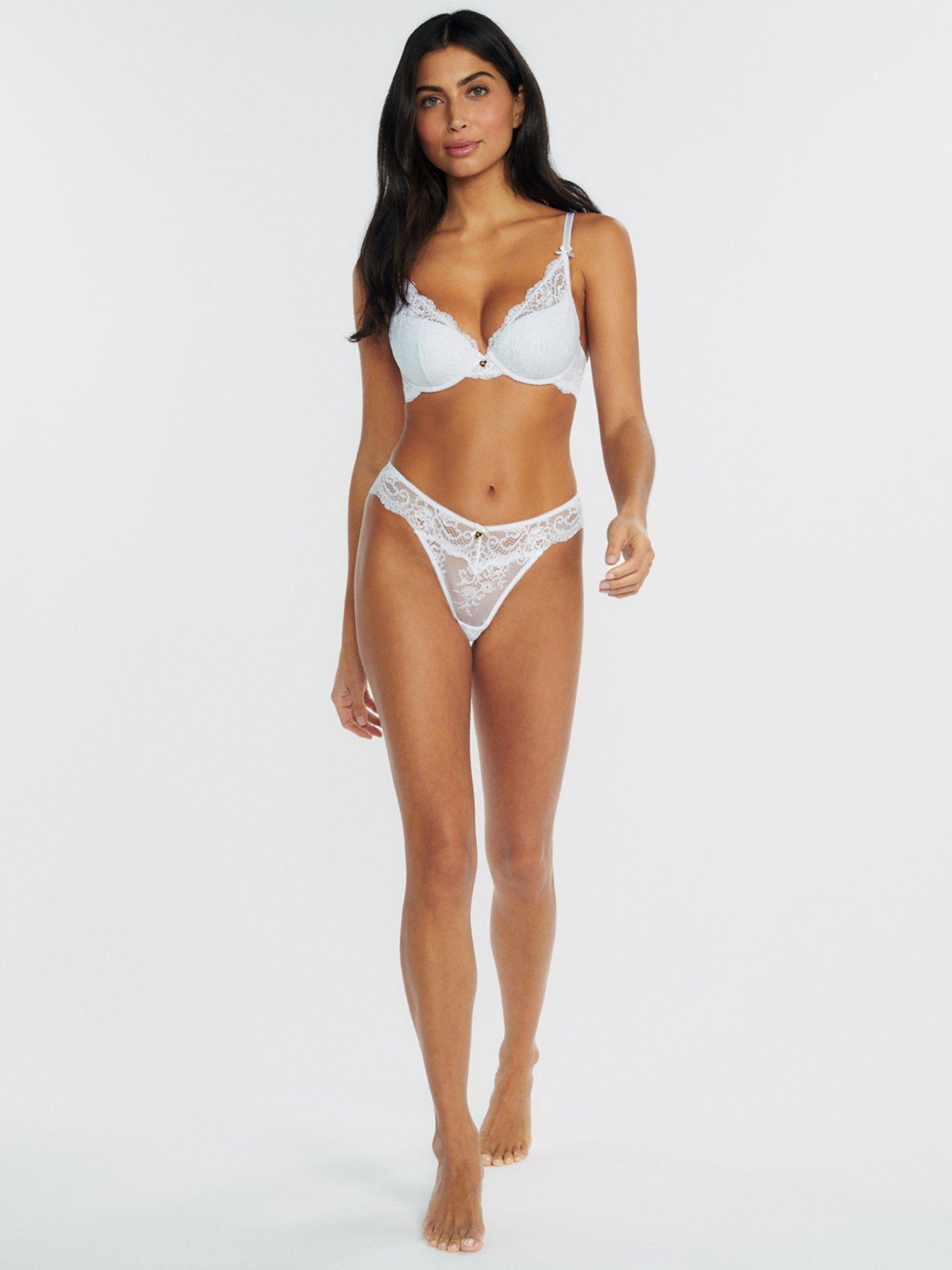 Image 3 of 6 of Boux Avenue Amber Plunge Bra - White