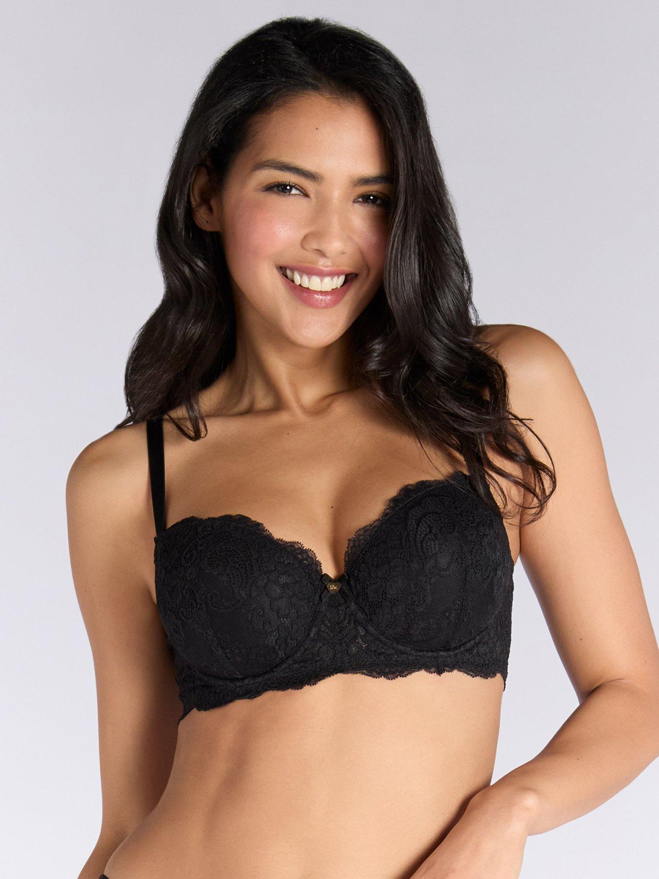 Boux Avenue Emma Balconette Bra - Black