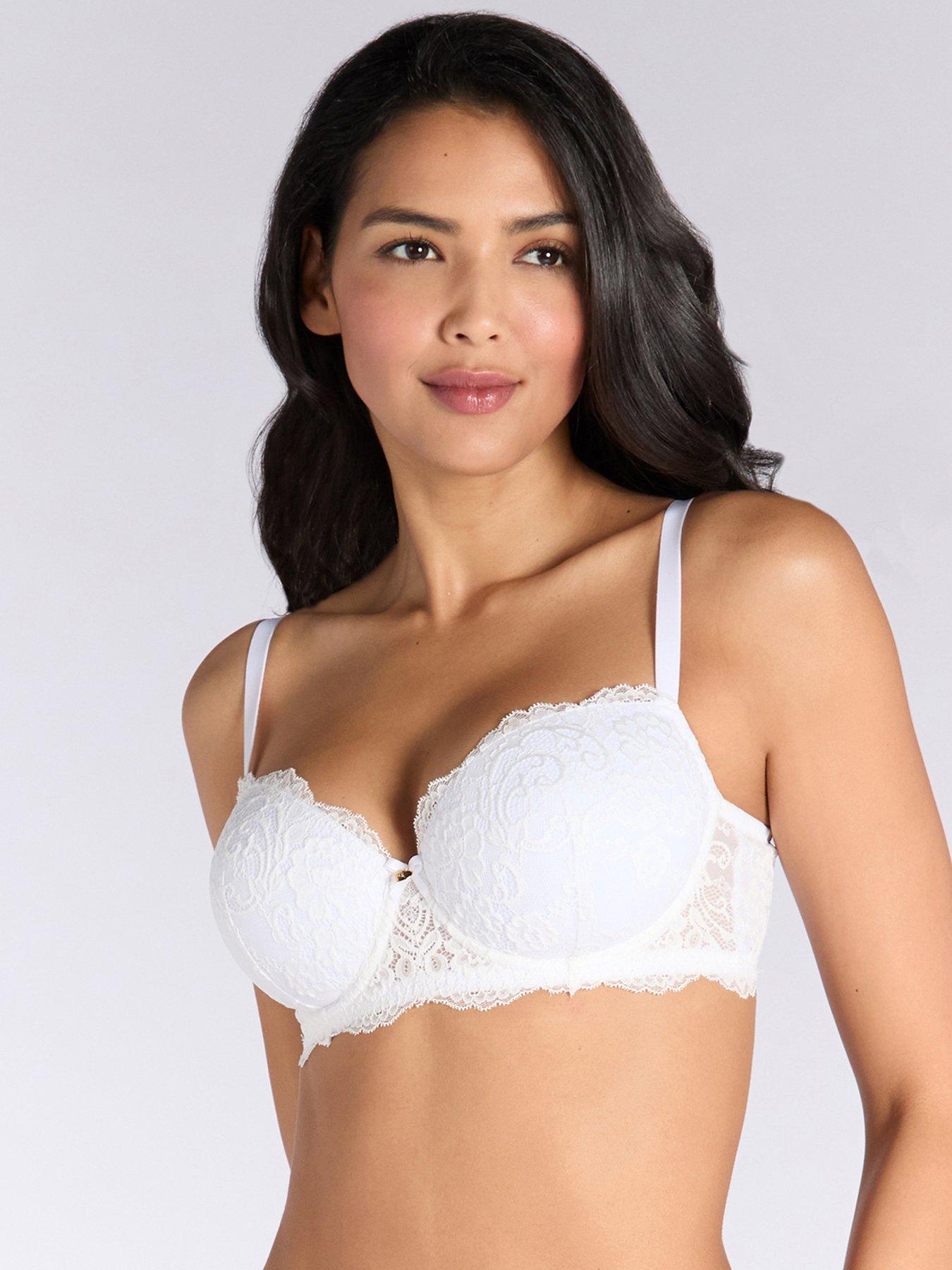 Boux Avenue Emma Balconette Bra - White