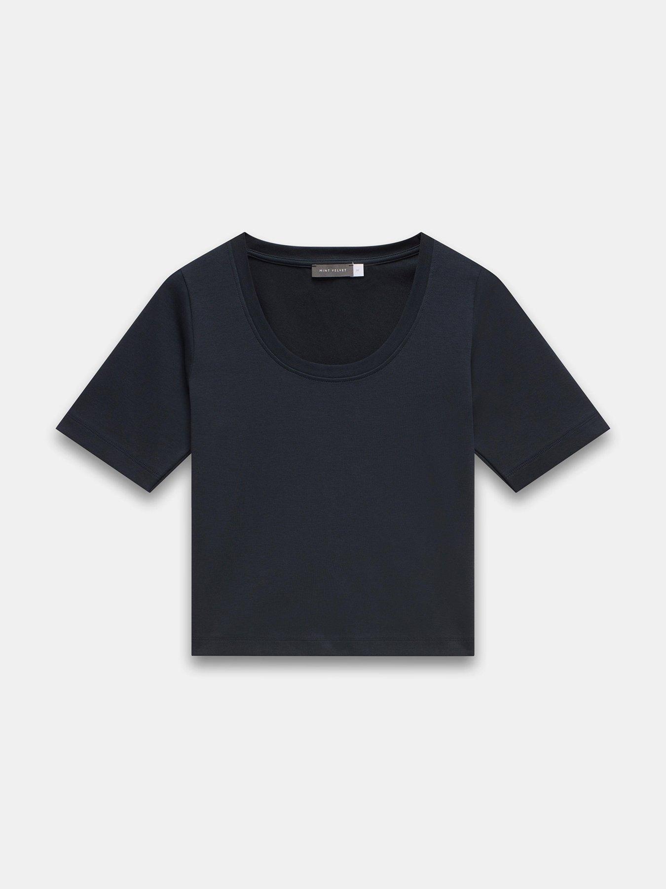 mint-velvet-navy-scoop-neck-ultimate-top-bluedetail