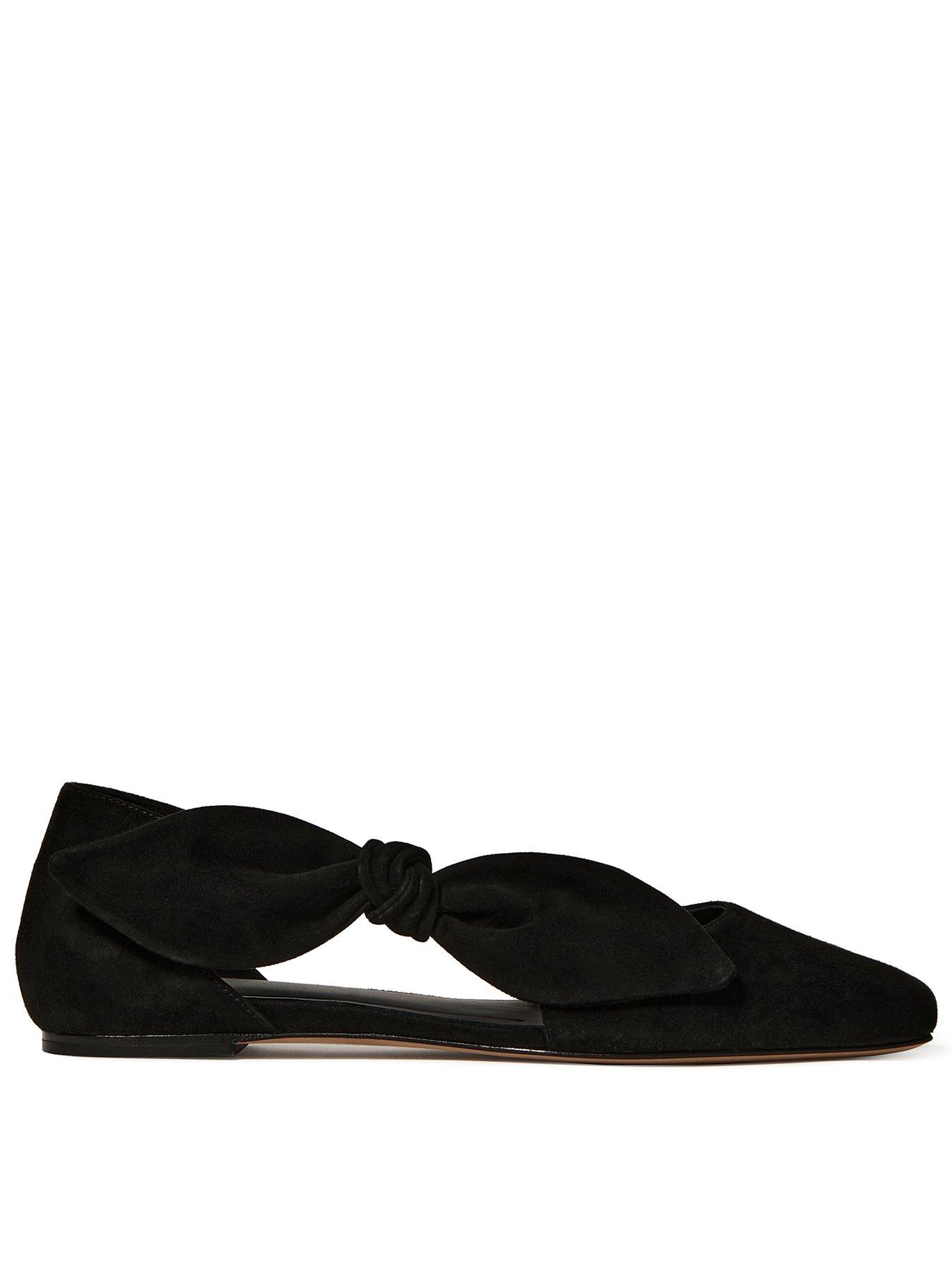 Image 1 of 4 of Kate Spade New York Bunnie Suede Flat - Black