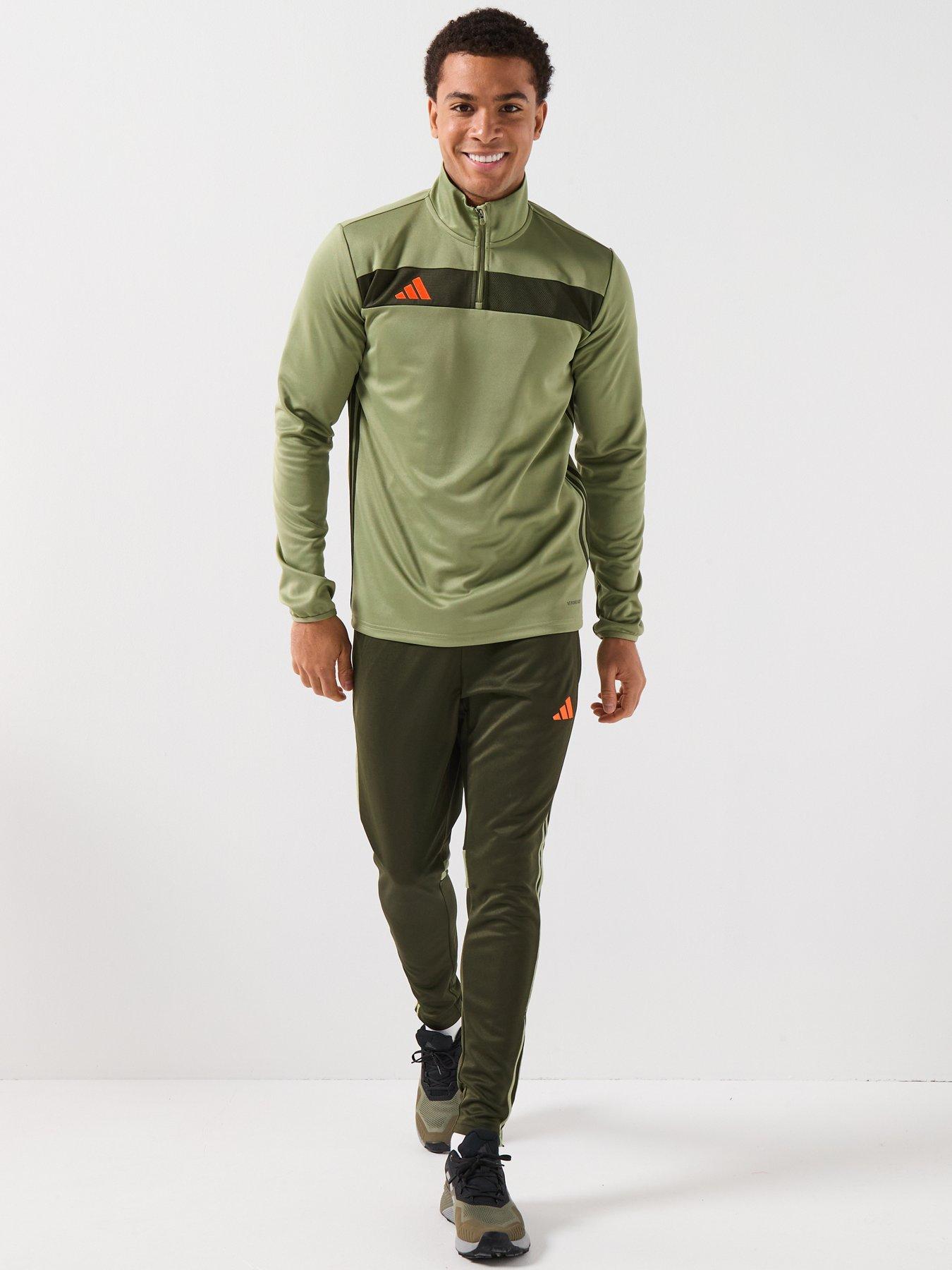 Image 3 of 6 of adidas Mens Tiro Essentials Tracksuit Top - Green