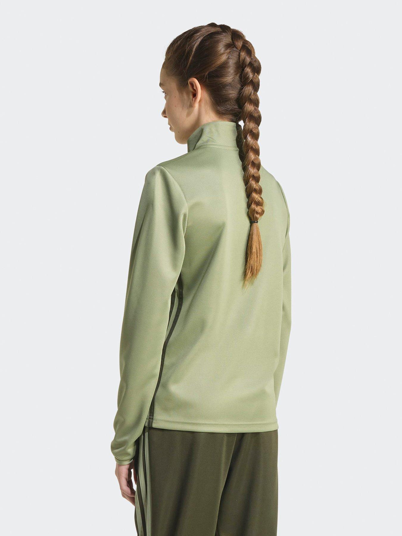 Image 2 of 5 of adidas Junior Tiro Essentials Tracksuit Top - Green
