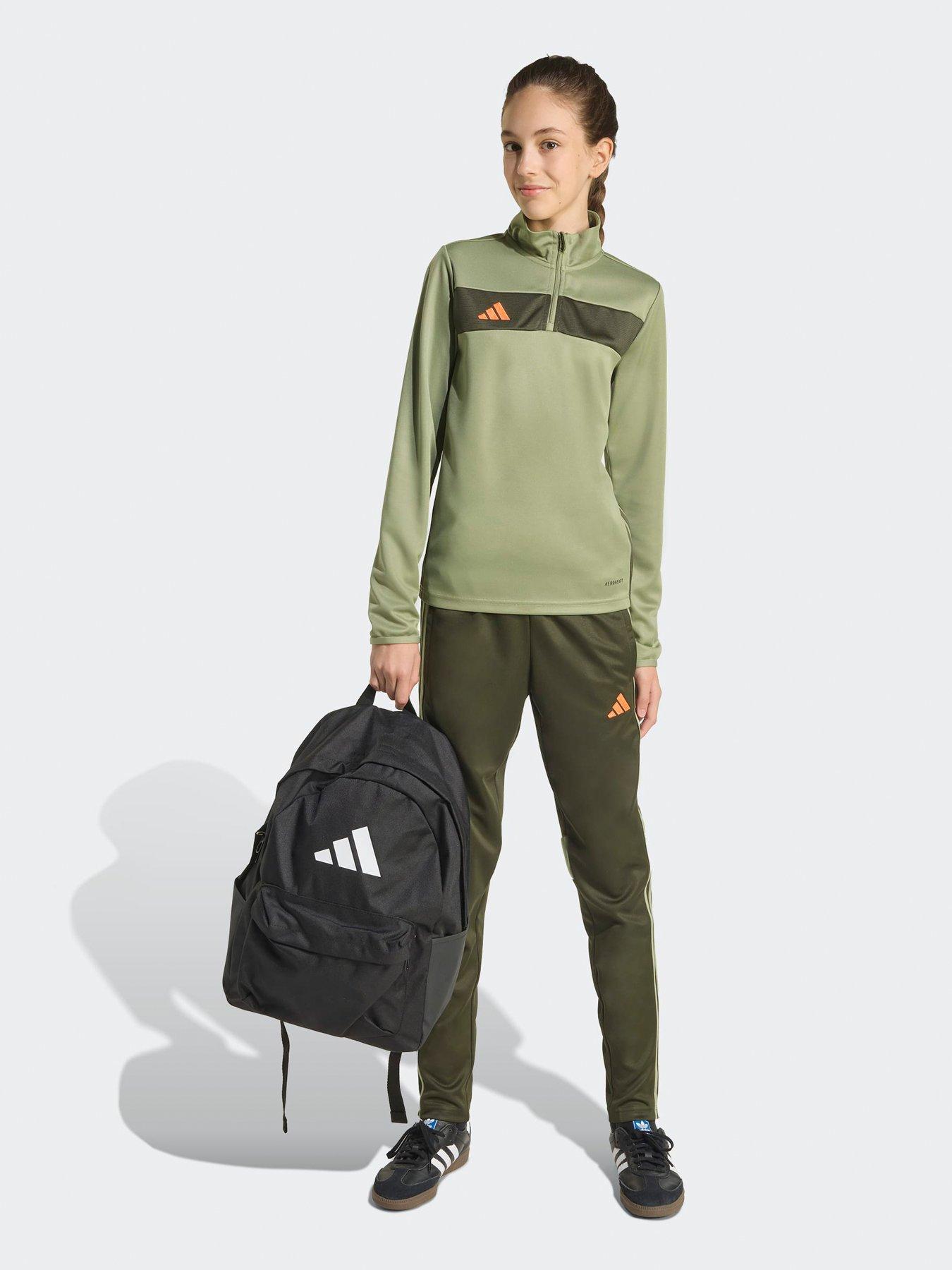 Image 3 of 5 of adidas Junior Tiro Essentials Tracksuit Top - Green
