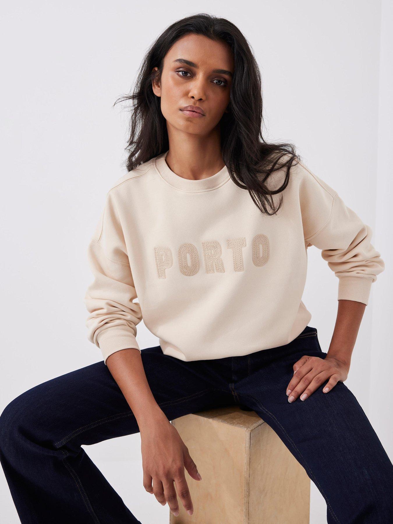 Mint Velvet Neutral Porto Sweatshirt - Beige