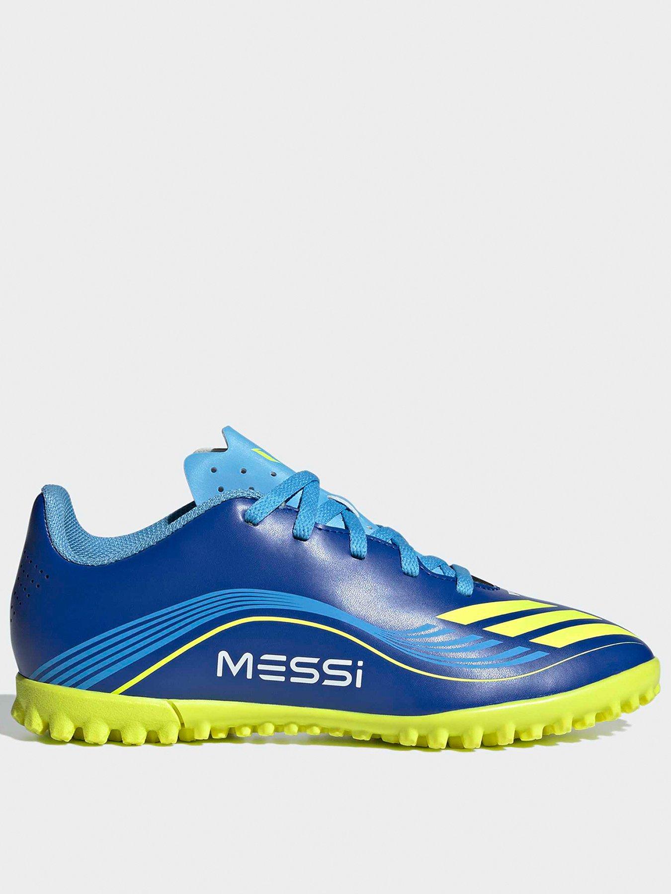 adidas Junior F50 Messi Club Astro Turf Football Boots - Blue