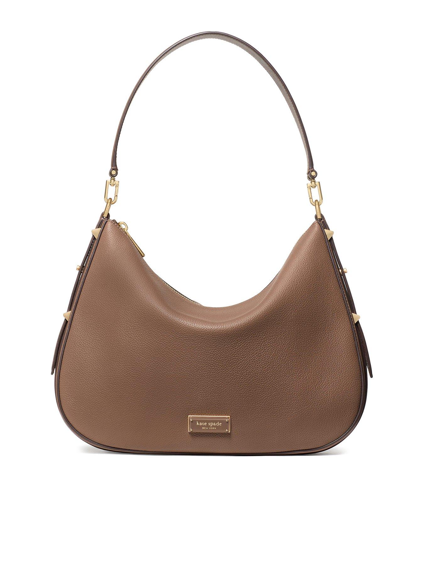 Kate Spade New York Liv Pebbled Leather Large Hobo Bag - Brown