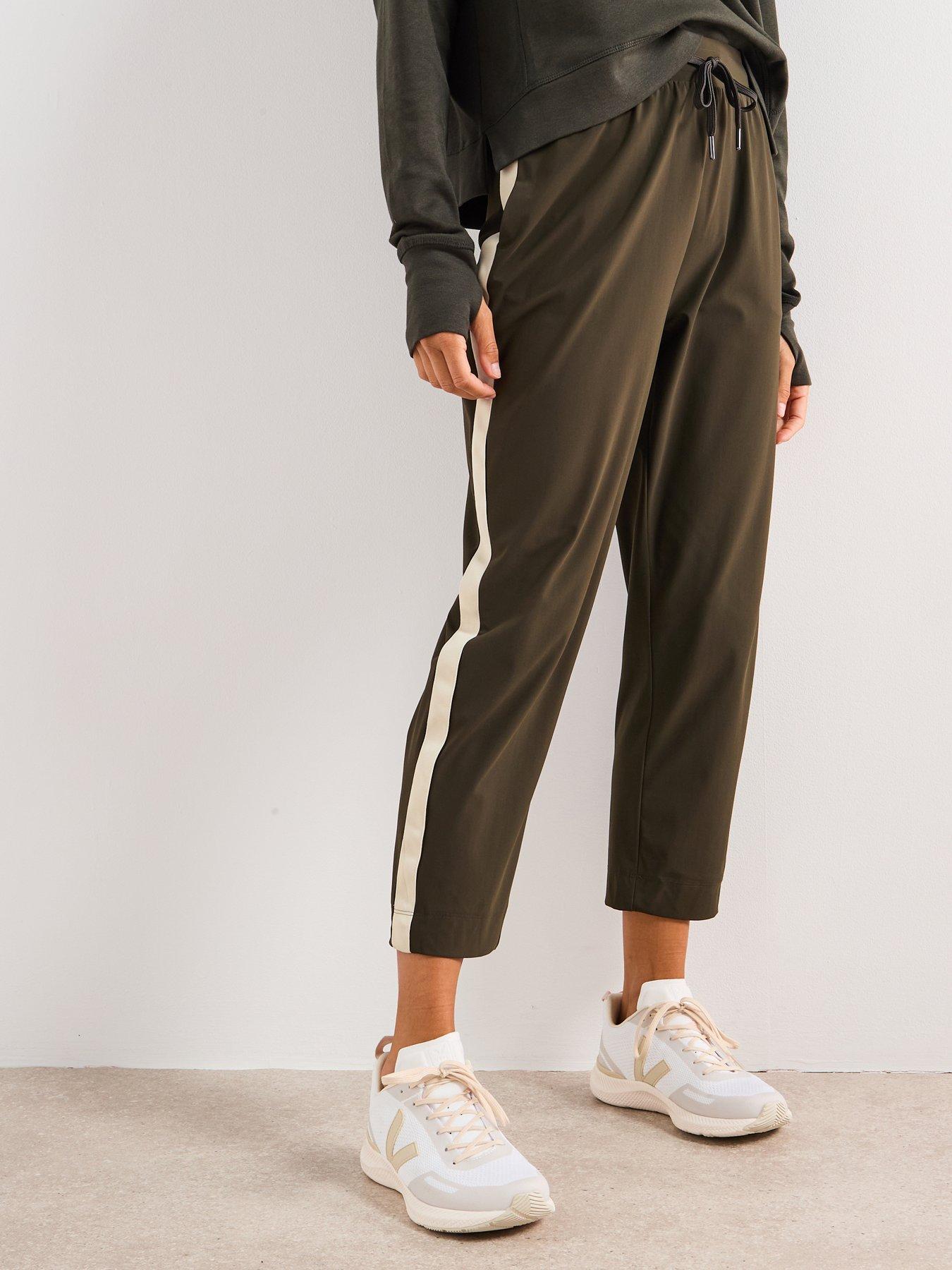 Image 1 of 6 of Sweaty Betty Explorer Side Stripe 25" Trouser - Green