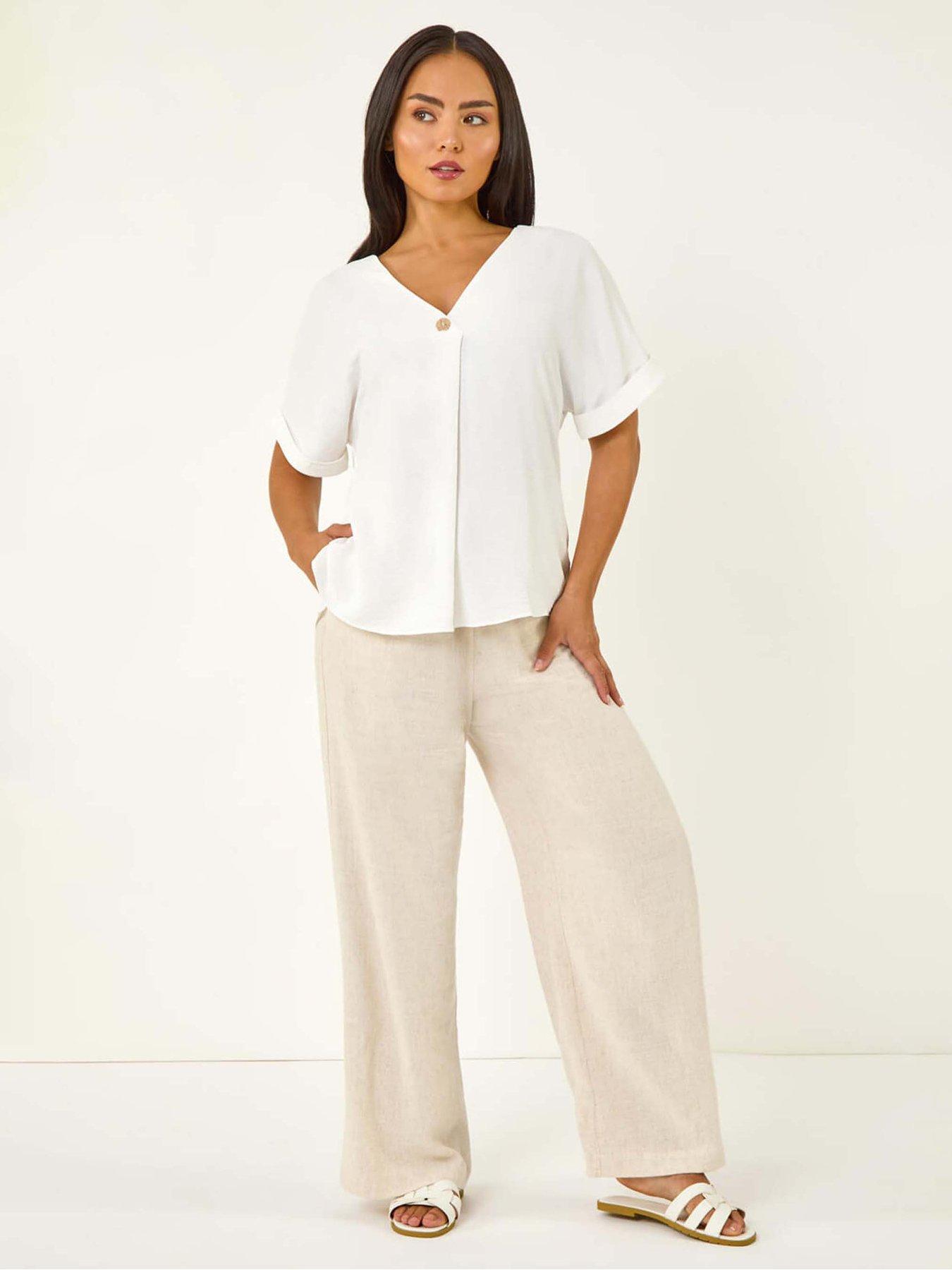 roman-petite-one-buttoned-v-neck-top-whiteback