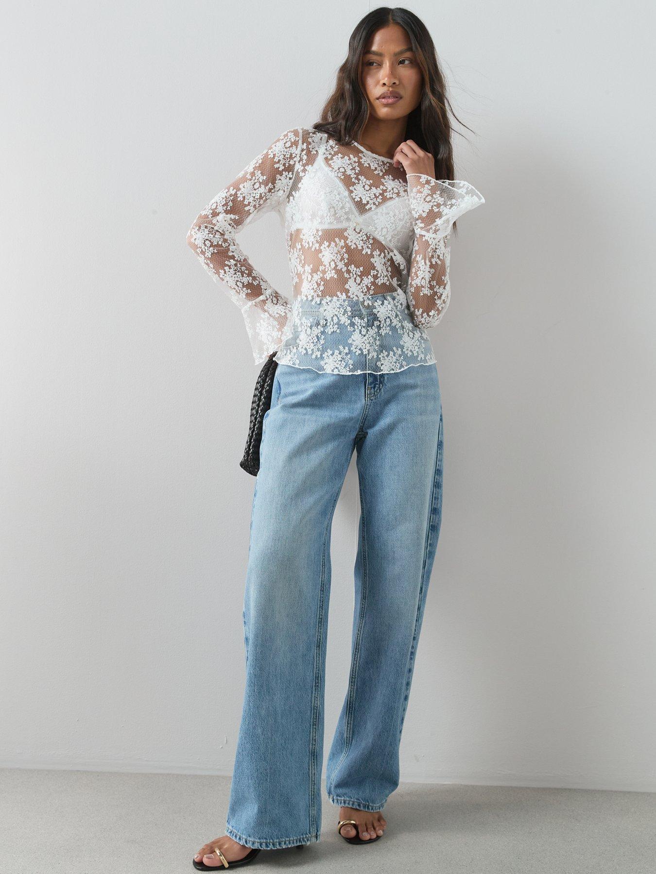 the-very-collection-long-sleeve-lace-top-creamback