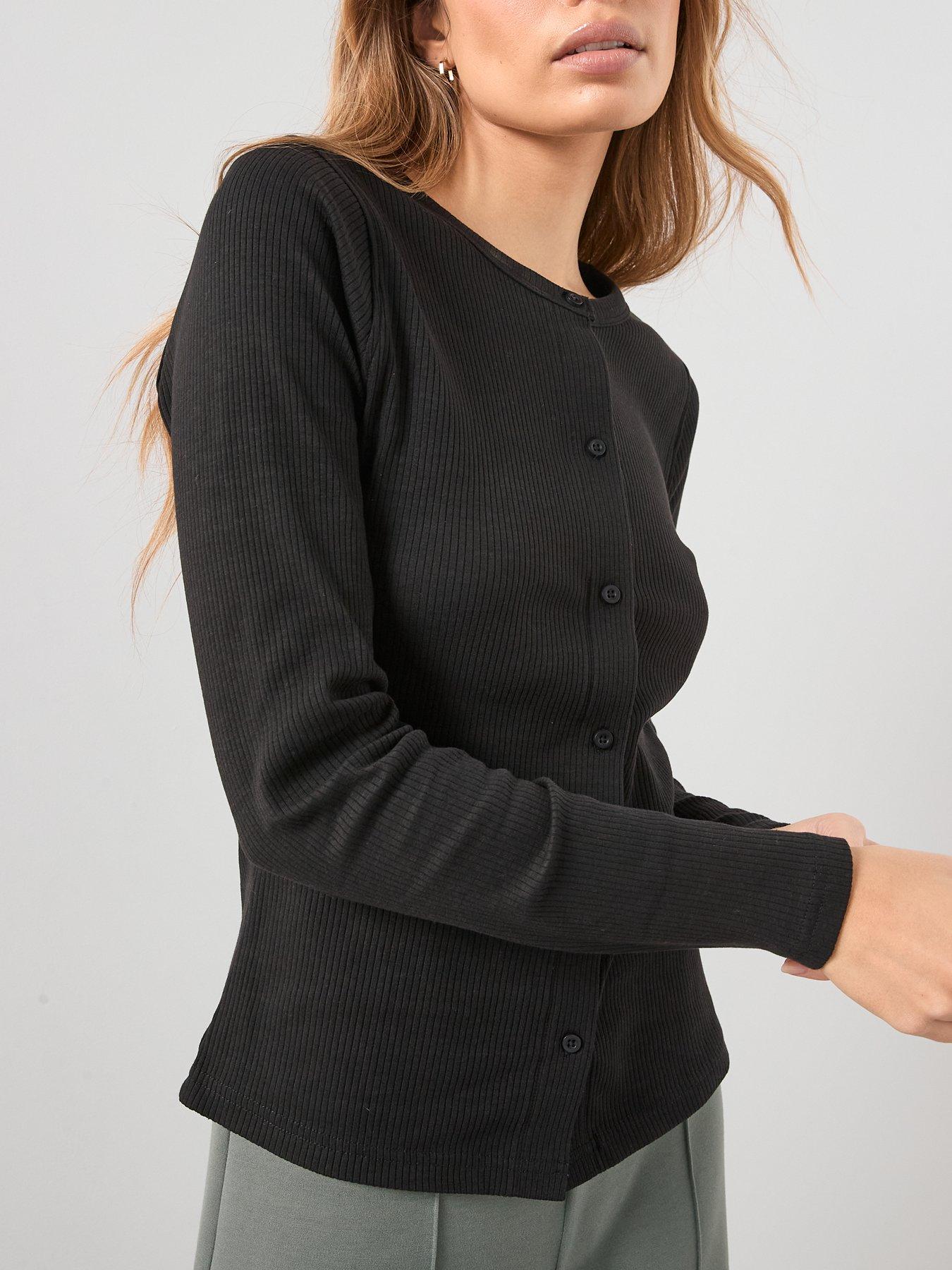 the-very-collection-button-through-rib-top-blackoutfit