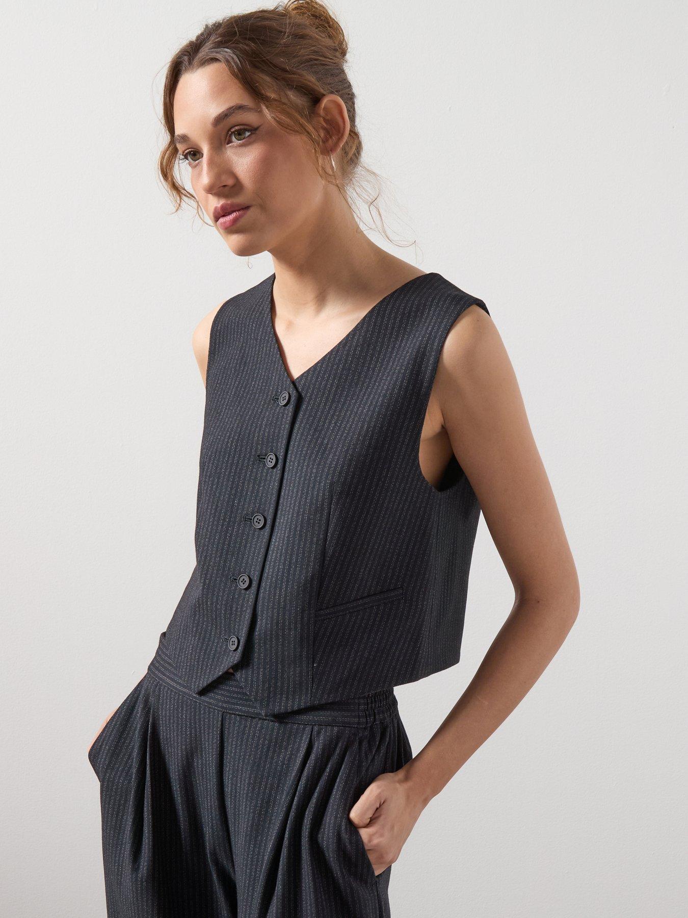 AllSaints Aleida Pin Waistcoat - Black