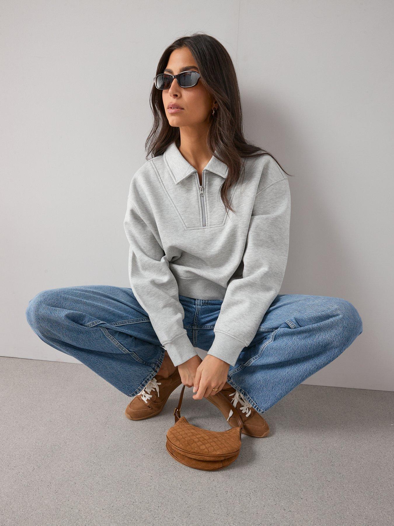 the-very-collection-quarter-zip-sweatshirt-co-ord-greyoutfit