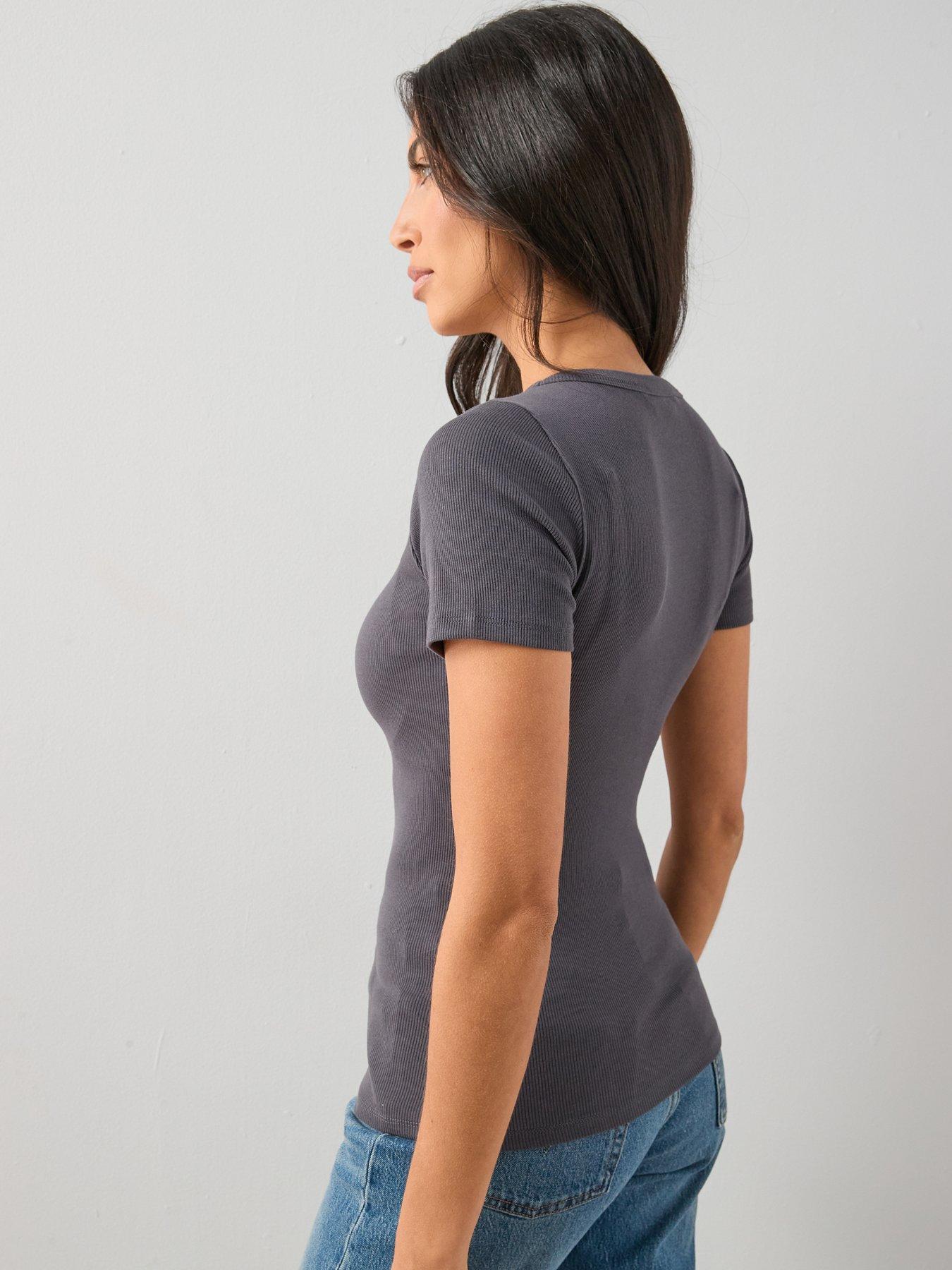 the-very-collection-stretch-rib-t-shirt-greystillFront