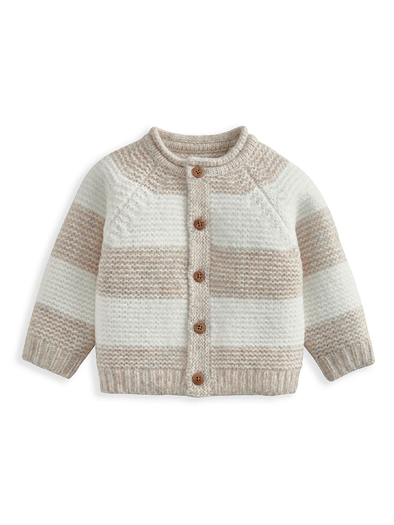 Mamas & Papas Baby Unisex Stripe Cardigan - Cream