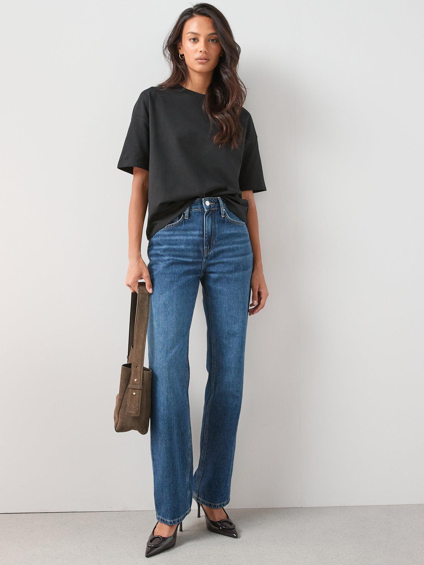 Image 4 of 6 of The Very Collection Relaxed Fit Short Sleeve T-Shirt - Black