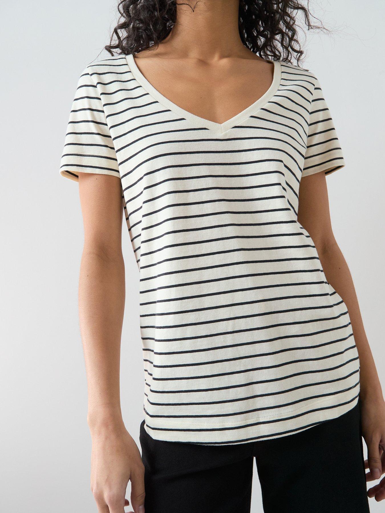 the-very-collection-stripe-v-neck-t-shirt-multidetail