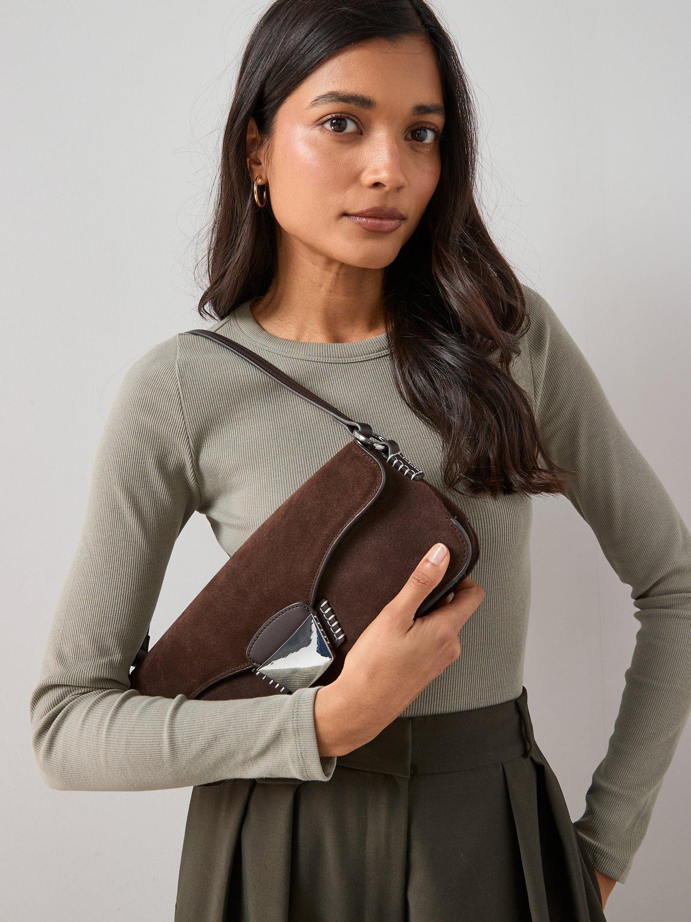 Image 6 of 7 of The Very Collection Stretch Long Sleeve Rib T-shirt - Green