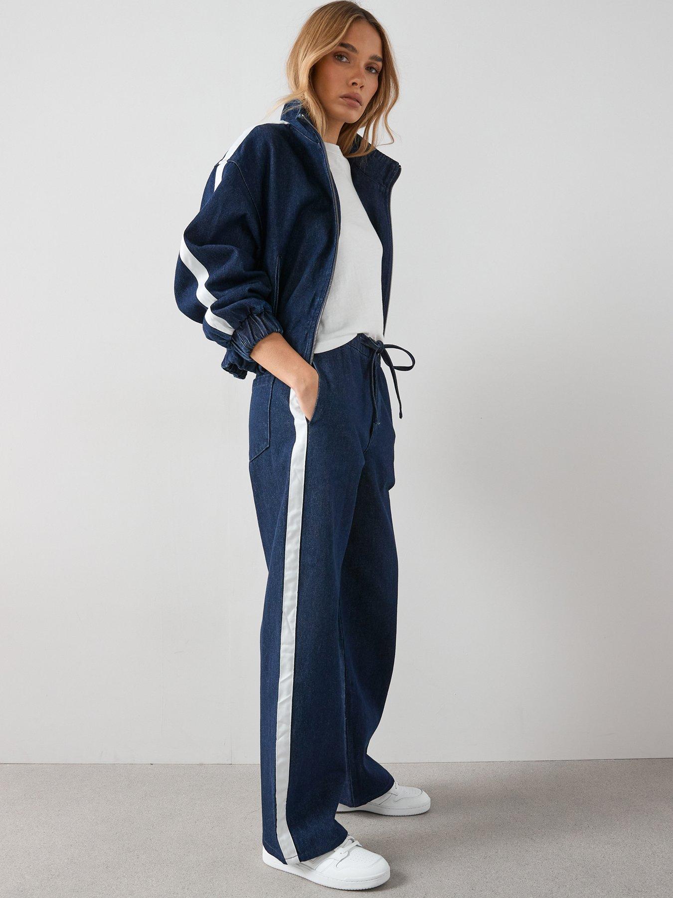 the-very-collection-side-stripe-co-ord-jeans-dark-washfront
